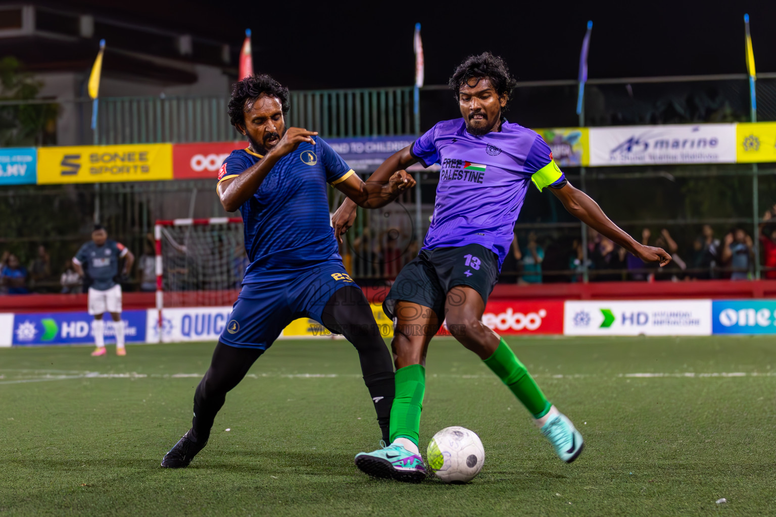 HDh Kulhudhuffushi vs HDh Neykurendhoo in Day 10 of Golden Futsal Challenge 2024 was held on Tuesday, 23rd January 2024, in Hulhumale', Maldives
Photos: Ismail Thoriq / images.mv