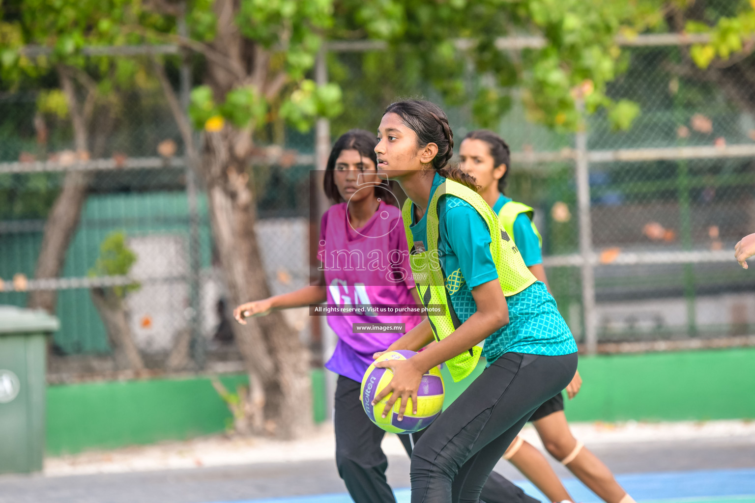 Day 13 of Junior Netball Championship 2022 held in Male', Maldives. Photos by Nausham Waheed