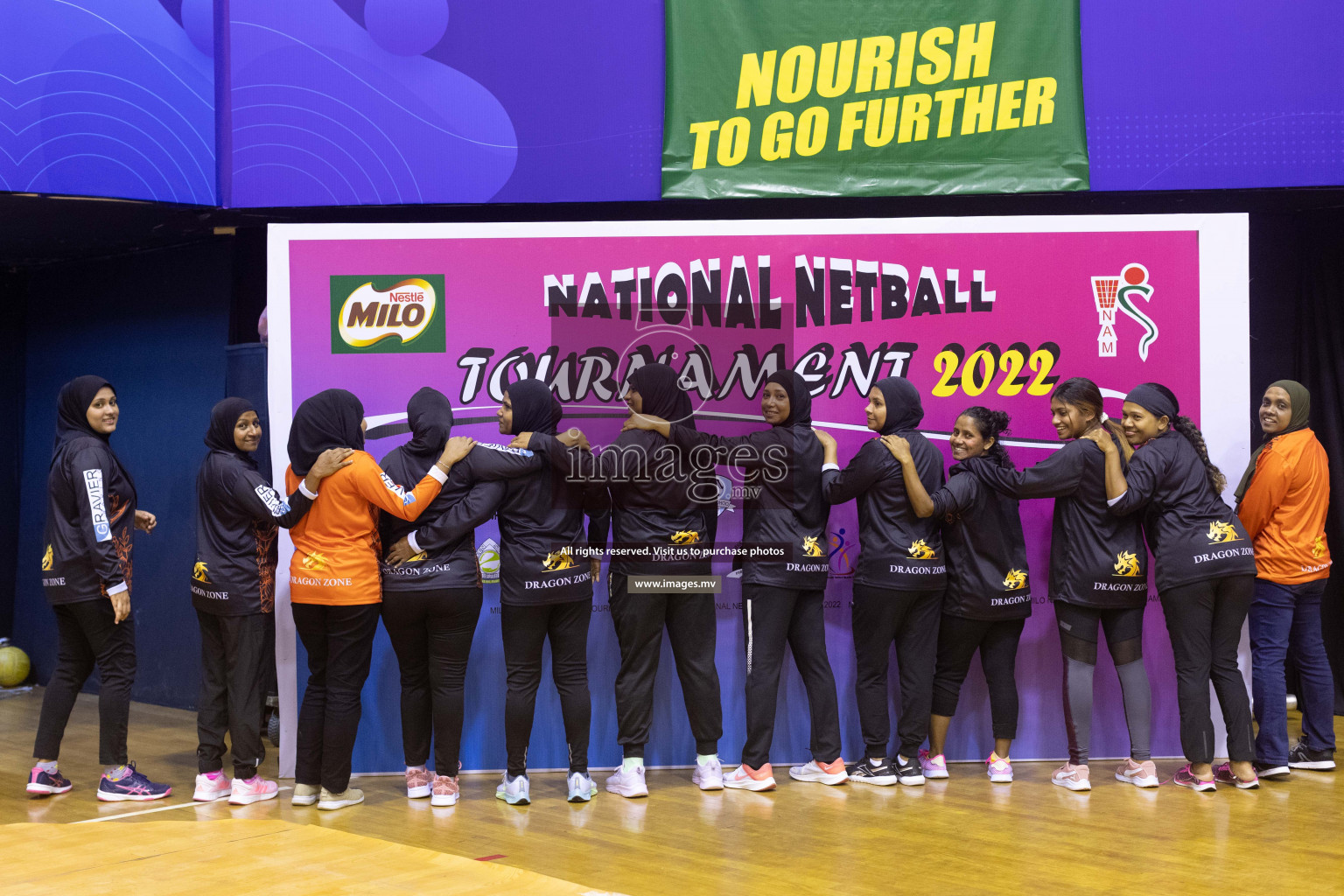 Club Matrix vs Youth United Sports Club in the Milo National Netball Tournament 2022 on 19 July 2022, held in Social Center, Male', Maldives. Photographer: Shuu / Images.mv