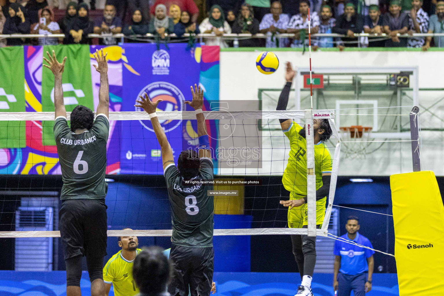 Final of Inter Company-Office Volleyball Tournament 2023 was held in Social Center, Male', Maldives on Saturday, 20th May 2023.  Photos: Ismail Thoriq / images.mv