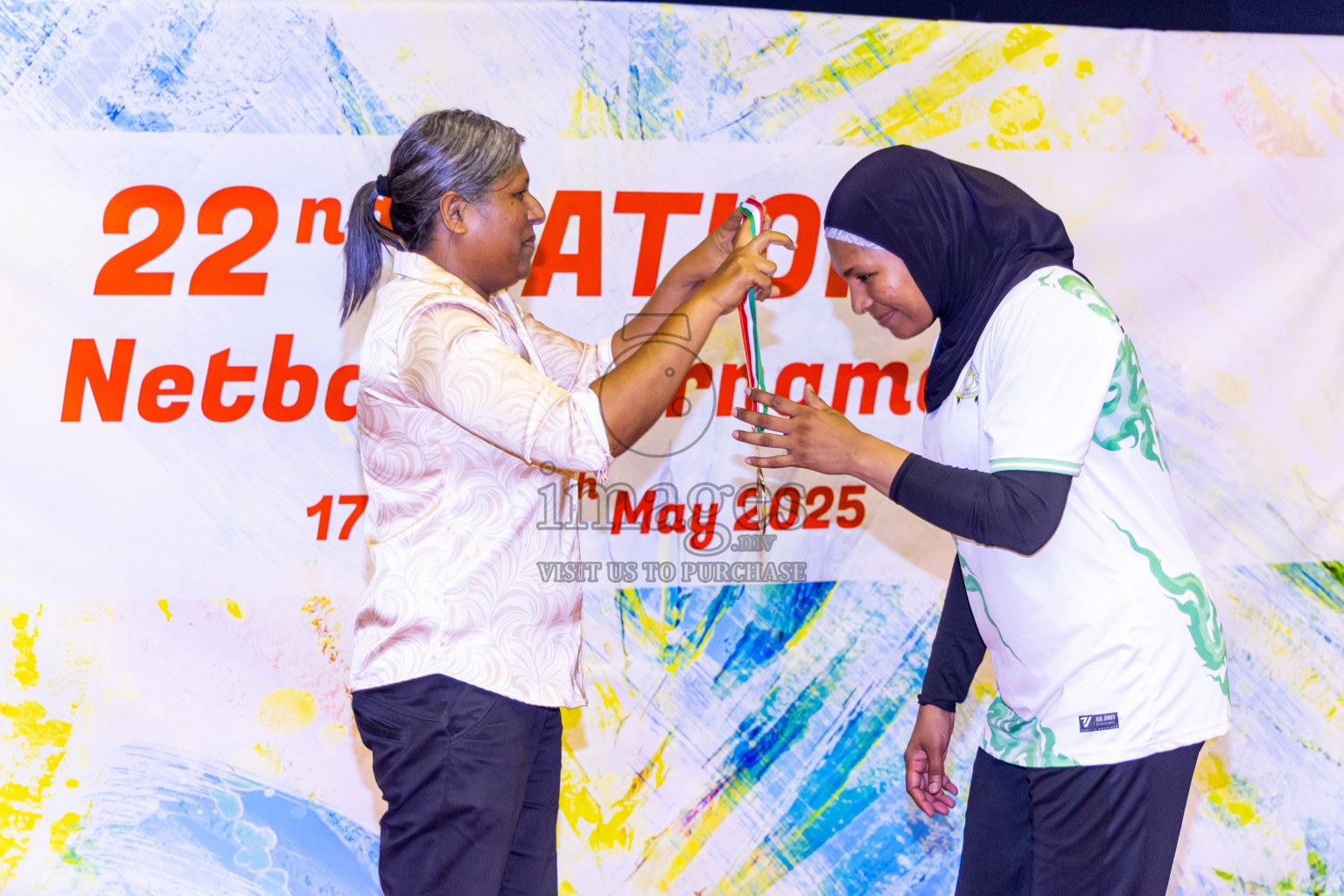 Closing ceremony of National Netball Tournament 2025 held in Social Center at Male', Maldives on Thursday, 29th May 2025. Photos: Nausham Waheed / images.mv