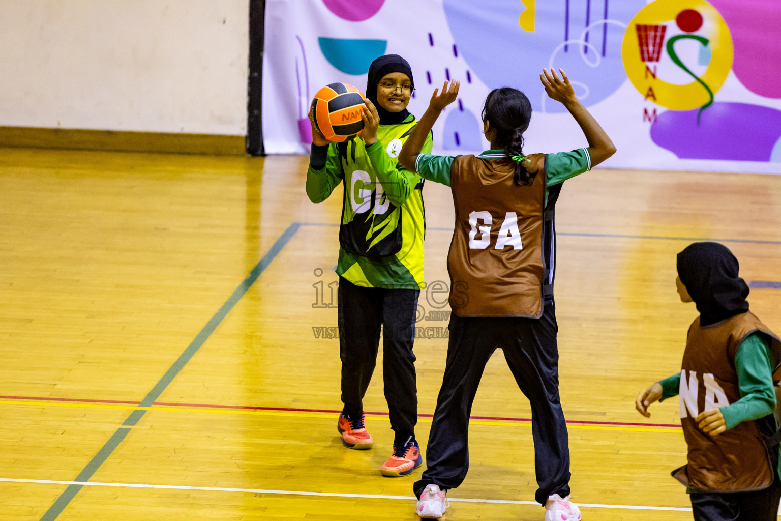 Day 7 of 25th Inter-School Netball Tournament was held in Social Center at Male', Maldives on Saturday, 17th August 2024. Photos: Nausham Waheed / images.mv