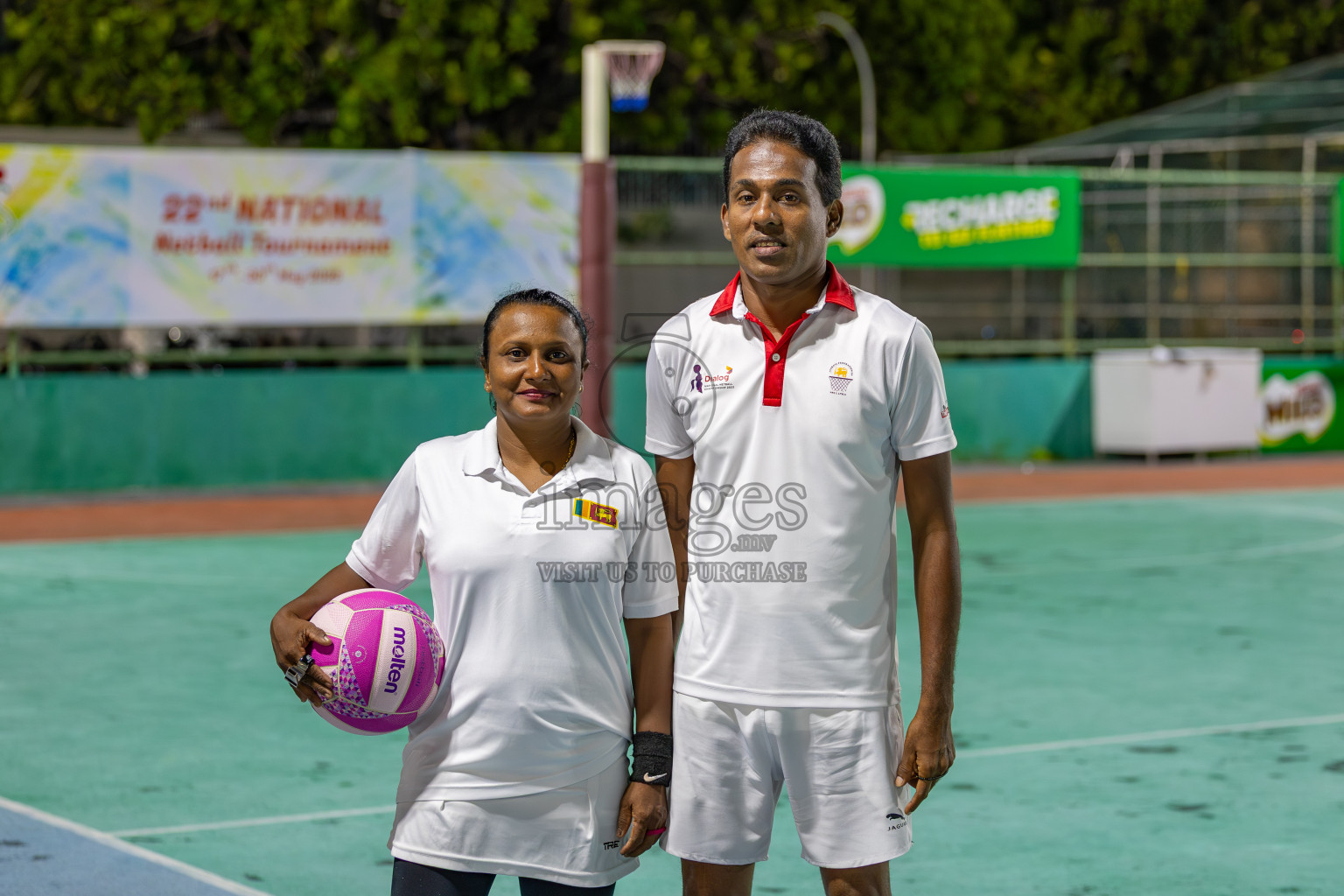 Invicto Sports Club vs N Sports Academy in Division 2 of National Netball Tournament 2025 held in Ekuveni Netball Court at Male', Maldives on Wednesday, 21st May 2025. Photos: Mohamed Mahfooz Moosa / images.mv