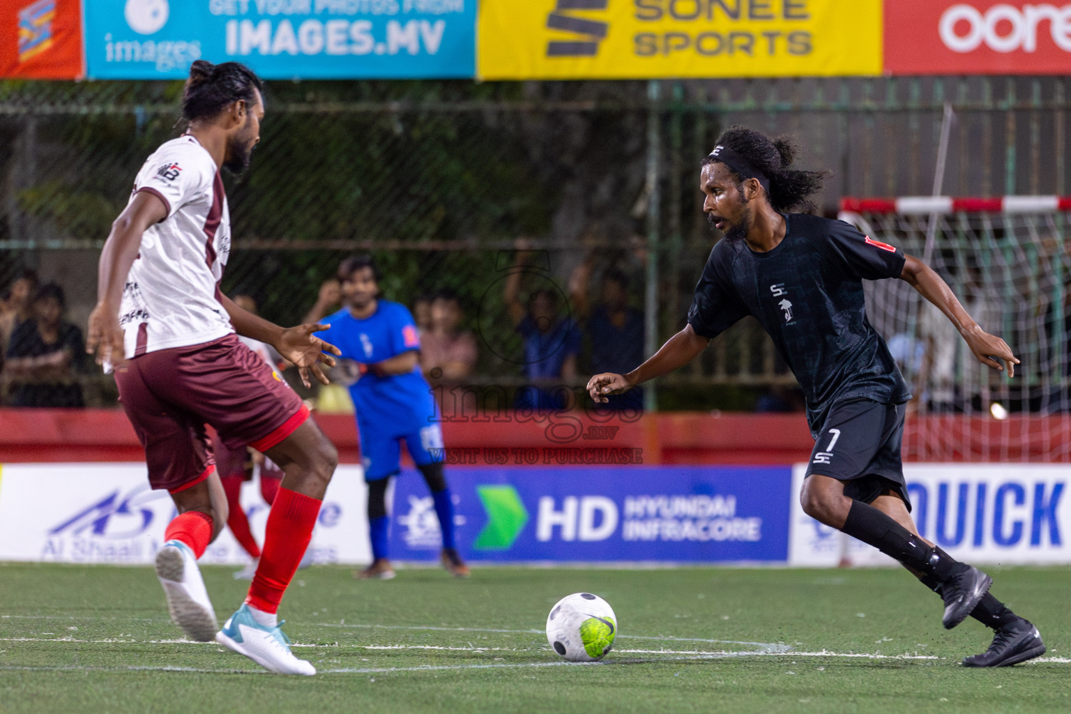 ADh Fenfushi vs ADh Dhangethi in Day 3 of Golden Futsal Challenge 2024 was held on Thursday, 18th January 2024, in Hulhumale', Maldives Photos: Mohamed Mahfooz Moosa / images.mv