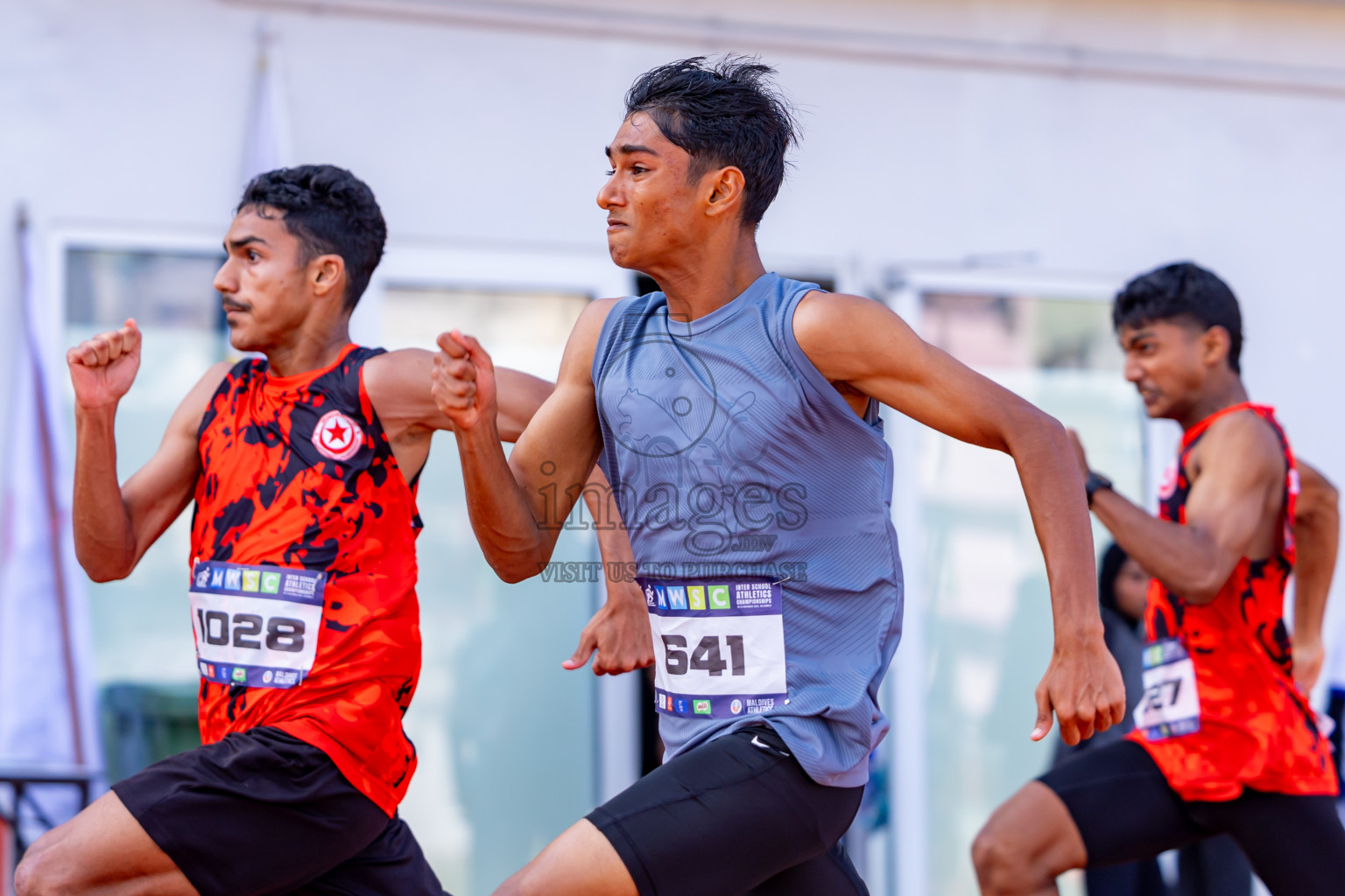 Day 3 of MWSC Interschool Athletics Championships 2024 held in Hulhumale Running Track, Hulhumale, Maldives on Monday, 11th November 2024. Photos by: Nausham Waheed / Images.mv