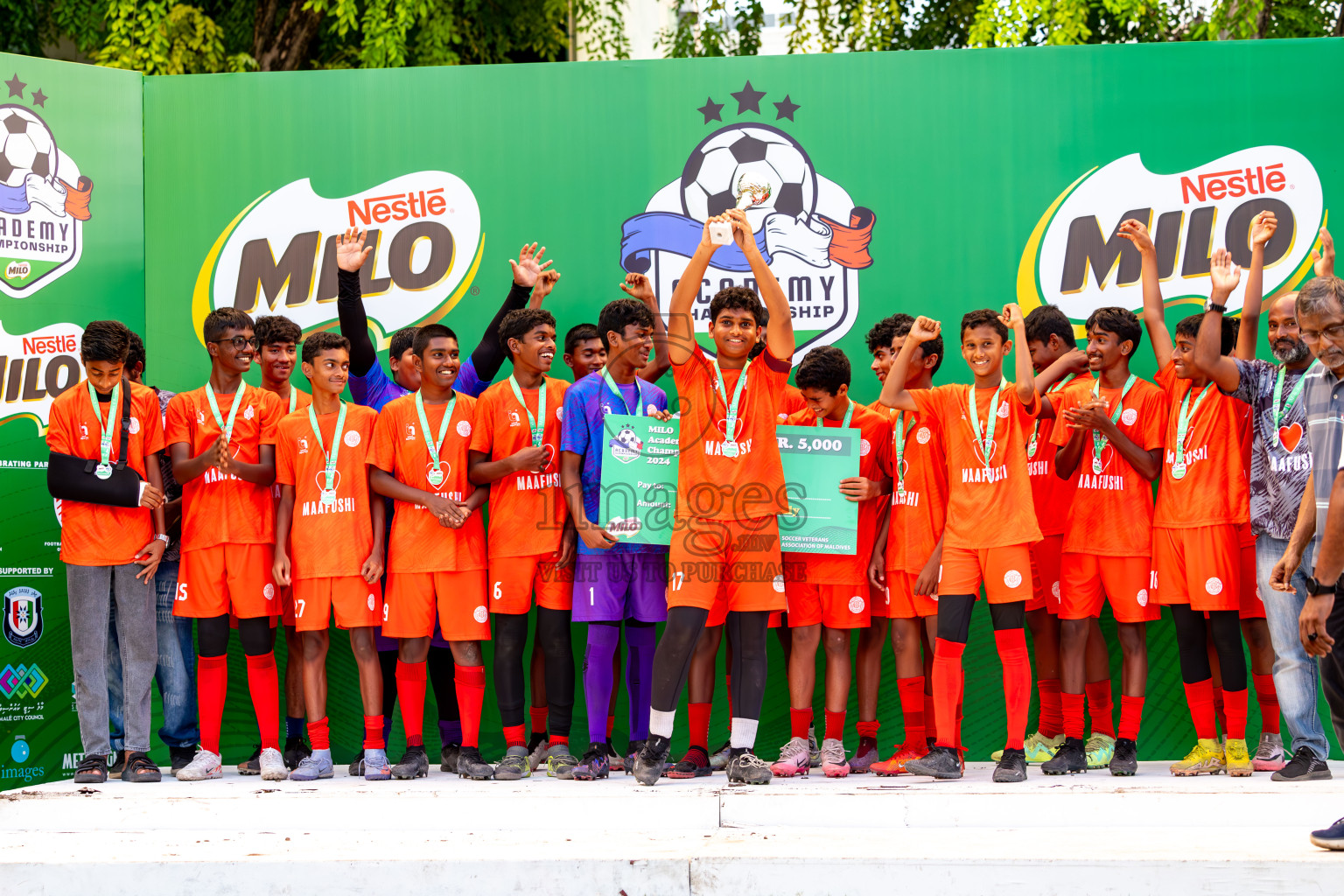 Day 4 of MILO Academy Championship 2024 (U-14) was held in Henveyru Stadium, Male', Maldives on Sunday, 3rd November 2024. Photos: Ismail Thoriq / Images.mv