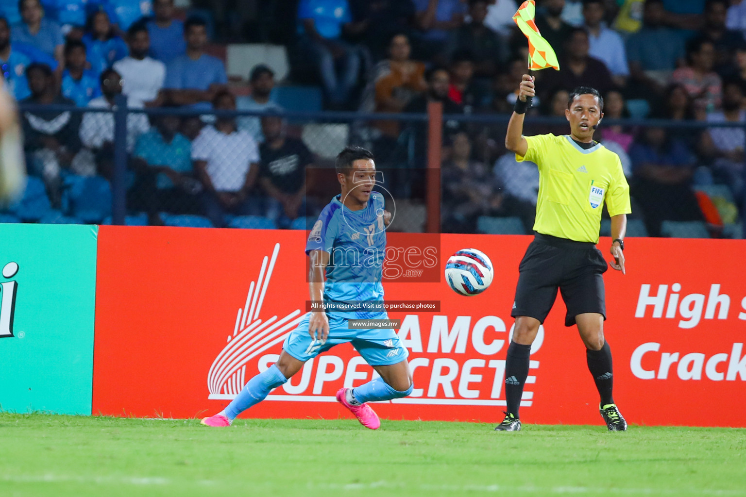 Lebanon vs India in the Semi-final of SAFF Championship 2023 held in Sree Kanteerava Stadium, Bengaluru, India, on Saturday, 1st July 2023. Photos: Nausham Waheed, Hassan Simah / images.mv