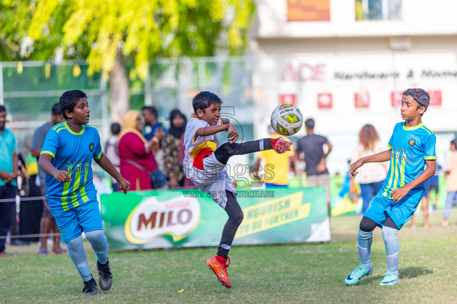 Day 2  of MILO Academy Championship 2024 - U12 was held at Henveiru Grounds in Male', Maldives on Thursday, 5th July 2024. Photos: Shuu Abdul Sattar / images.mv