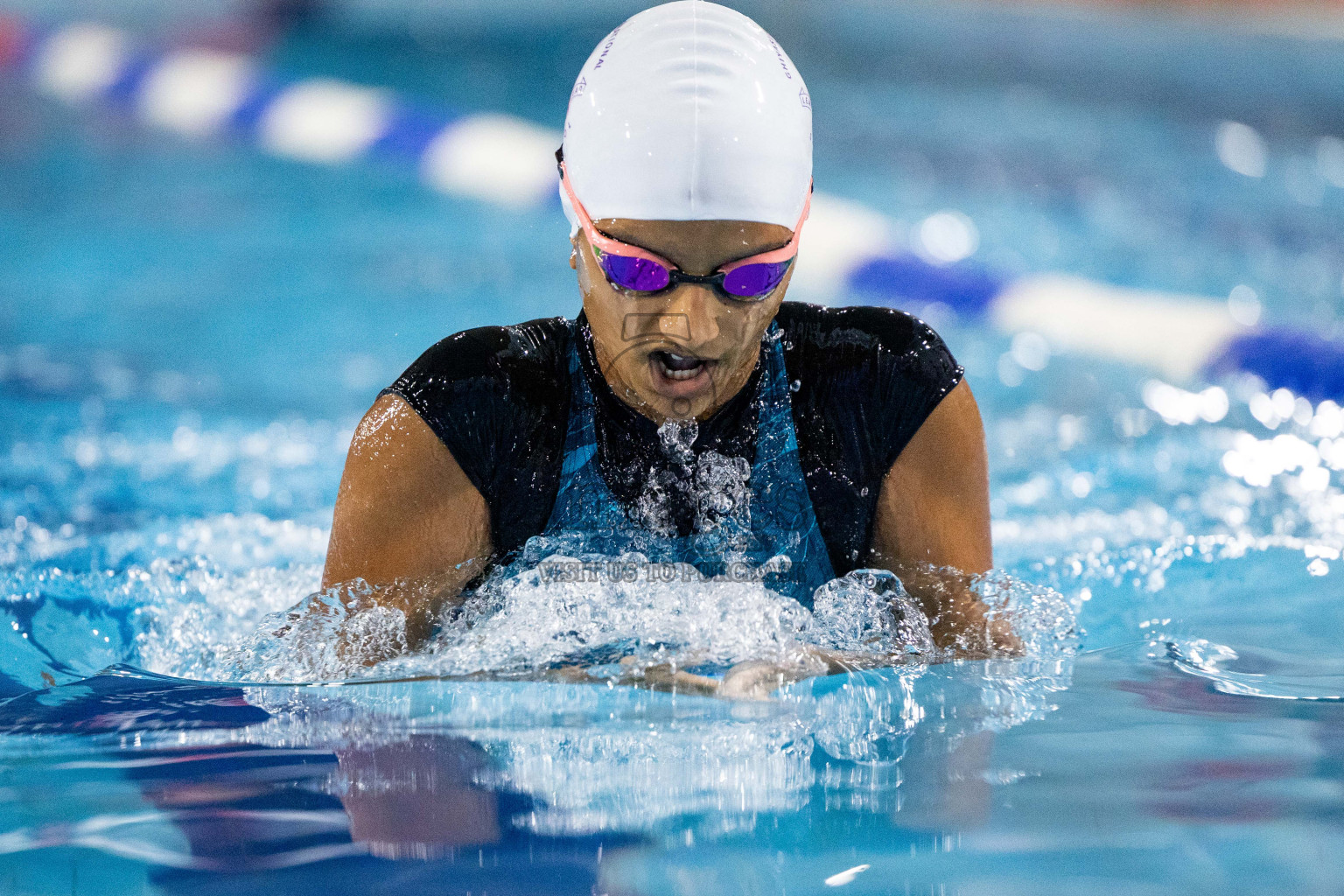 Day 4 of 20th Inter-school Swimming Competition 2024 held in Hulhumale', Maldives on Tuesday, 15th October 2024. Photos: Ismail Thoriq / images.mv