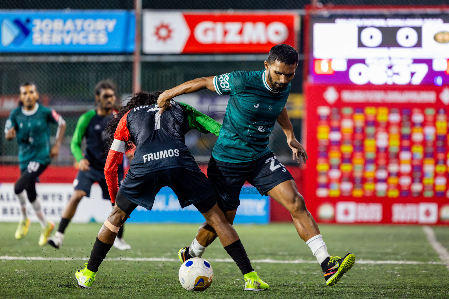 L Isdhoo VS L Maabaidhoo in Atoll Round Semi-Final on Day 22 of Golden Futsal Challenge 2025 was held on Sunday , 26th January 2025, in Hulhumale', Maldives. Photos: Nausham Waheed / images.mv