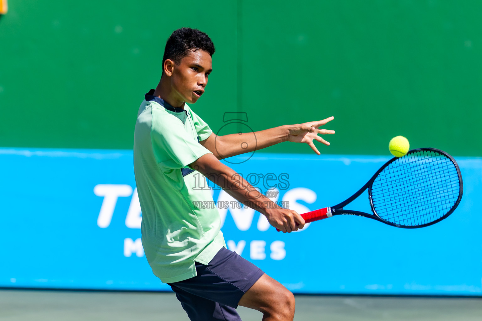 Day 8 of ATF Maldives Junior Open Tennis was held in Male' Tennis Court, Male', Maldives on Thursday, 19th December 2024. Photos: Nausham Waheed/ images.mv