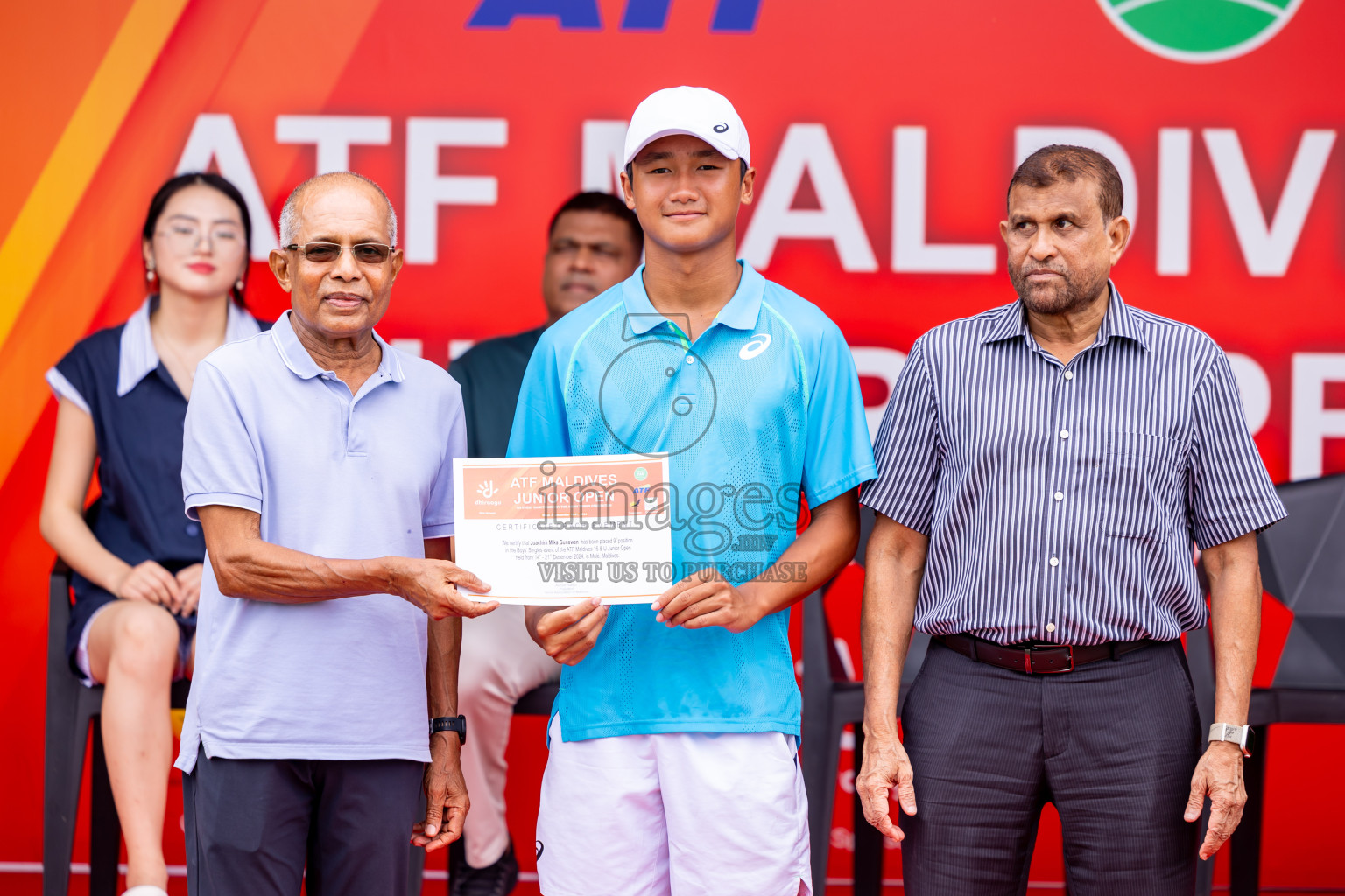 Finals of ATF Maldives Junior Open Tennis was held in Male' Tennis Court, Male', Maldives on Saturday, 21st December 2024. Photos: Nausham Waheed/ images.mv