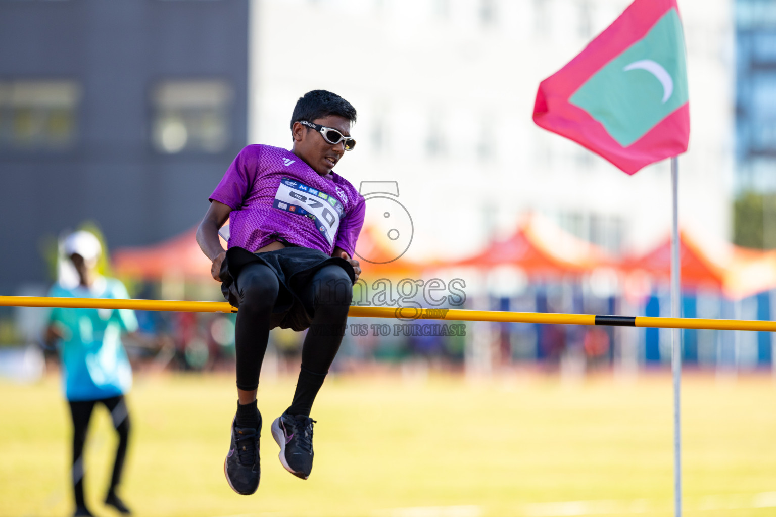 Day 1 of MWSC Interschool Athletics Championships 2024 held in Hulhumale Running Track, Hulhumale, Maldives on Saturday, 9th November 2024. Photos by: Ismail Thoriq / Images.mv