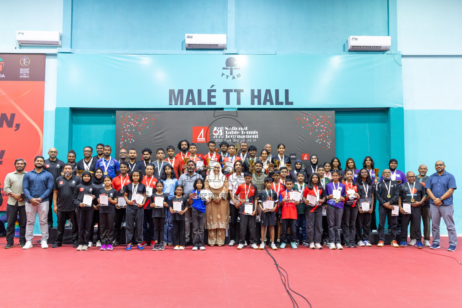 Day 6 of BML 63rd National Table Tennis Tournament 2025 was held on Saturday, 30th August 2025 in Male' TT Hall, Male', Maldives.
Photos: Ismail Thoriq / images.mv