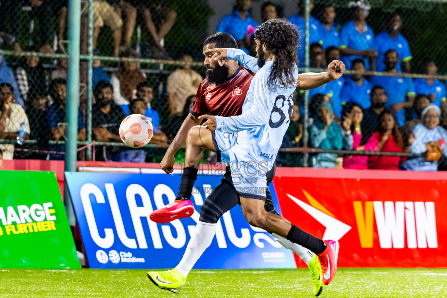 Team MCC vs PEMA in Day 9 of Club Maldives Cup Classic 2025 was held in Rehendi Futsal Ground, Hulhumale', Maldives on Monday, 22nd September 2025. Photos: Nausham Waheed / images.mv
