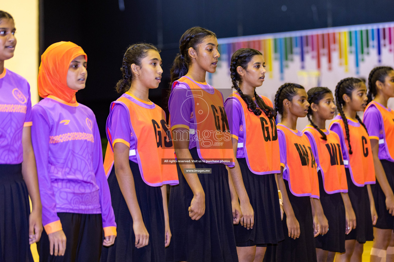 Final of 24th Interschool Netball Tournament 2023 was held in Social Center, Male', Maldives on 7th November 2023. Photos: Nausham Waheed / images.mv