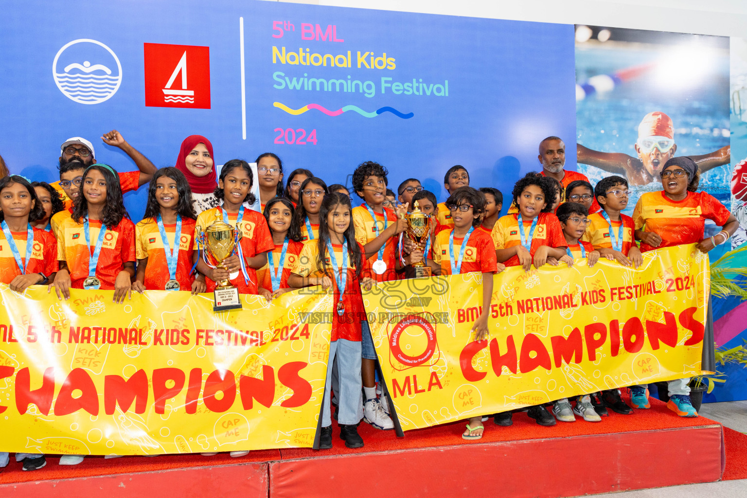 Closing of BML 5th National Swimming Kids Festival 2024 held in Hulhumale', Maldives on Saturday, 23rd November 2024.
Photos: Ismail Thoriq / images.mv