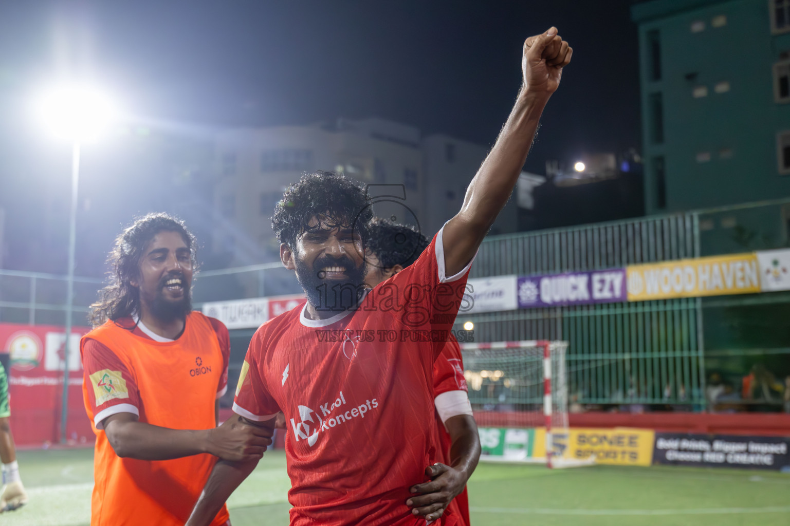 F Dhanraboodhoo vs F Magoodhoo in Faafu Atoll Finals in Day 25 of Golden Futsal Challenge 2025 was held on Wednesday , 28th January 2025, in Hulhumale', Maldives. Photos: Abdulla Abeed / images.mv