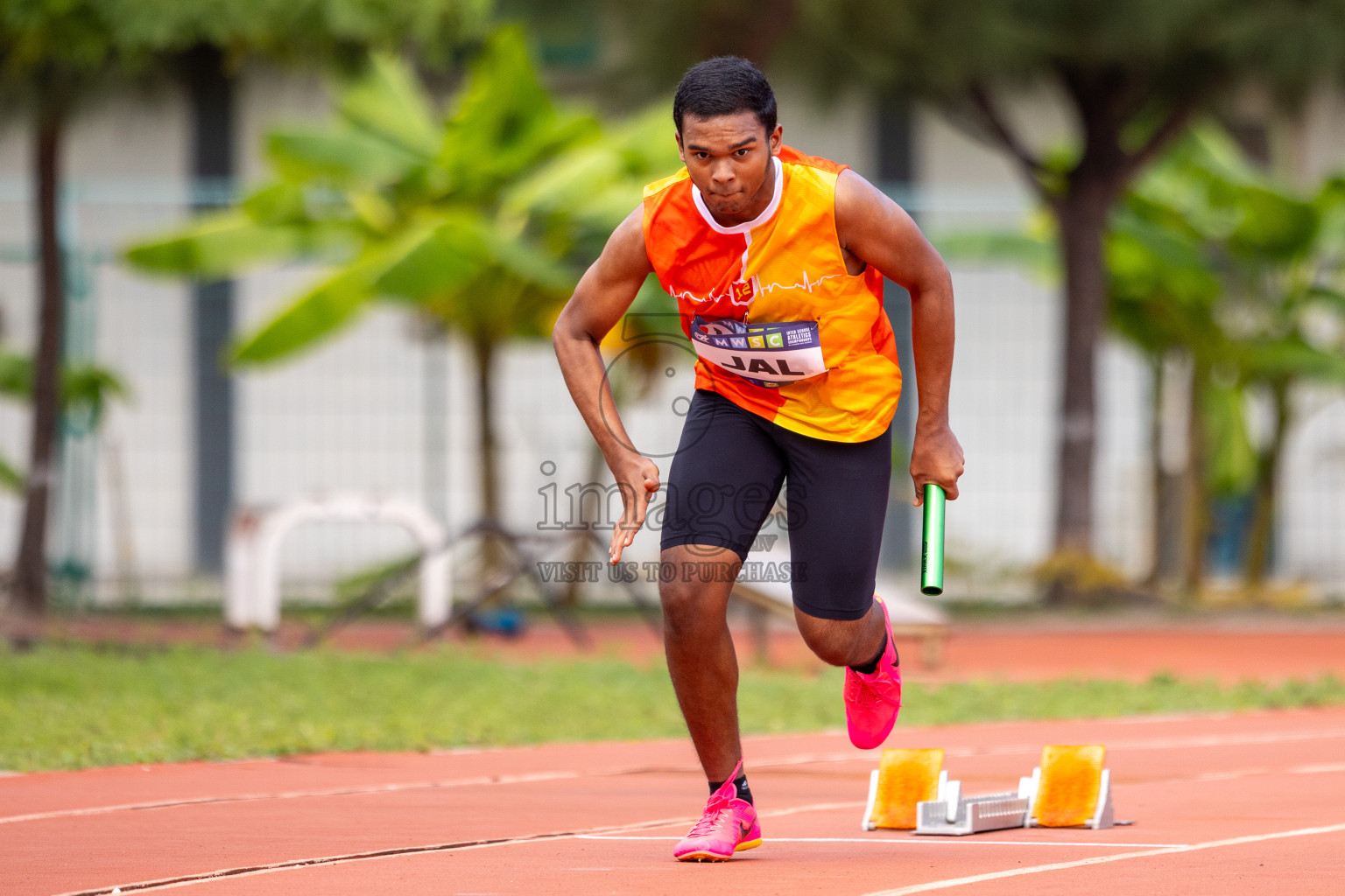 Day 5 of MWSC Interschool Athletics Championships 2024 held in Hulhumale Running Track, Hulhumale, Maldives on Wednesday, 13th November 2024. Photos by: Raif Yoosuf / Images.mv