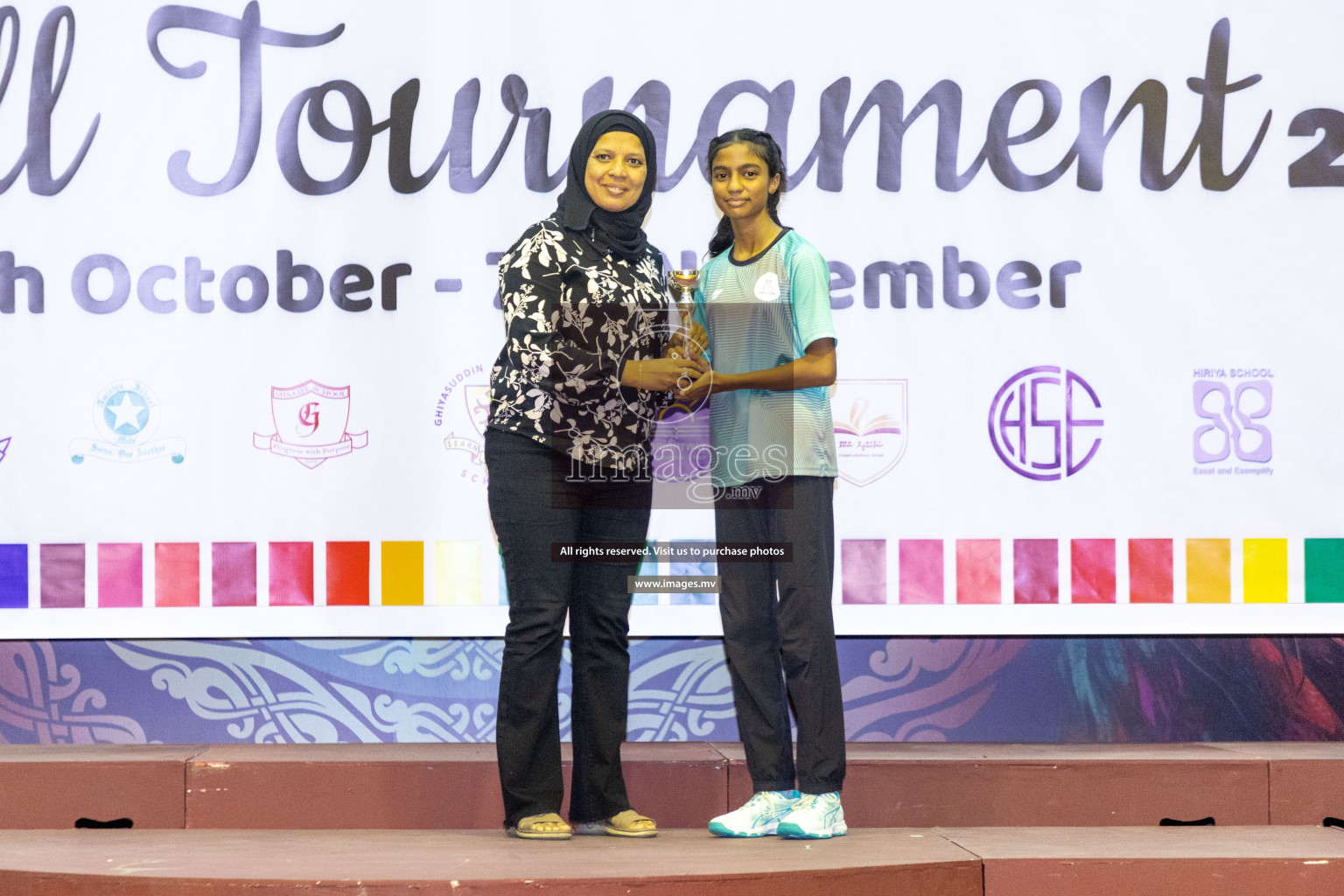 Final of 24th Interschool Netball Tournament 2023 was held in Social Center, Male', Maldives on 7th November 2023. Photos: Nausham Waheed / images.mv