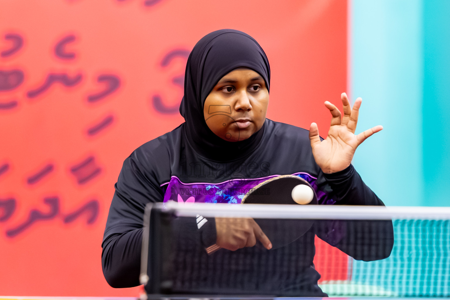 Finals of 30th Table Tennis Association Championship 2025 was held on Saturday, 20th September 2025 in Male' TT Hall, Male', Maldives. Photos: Nausham Waheed / images.mv