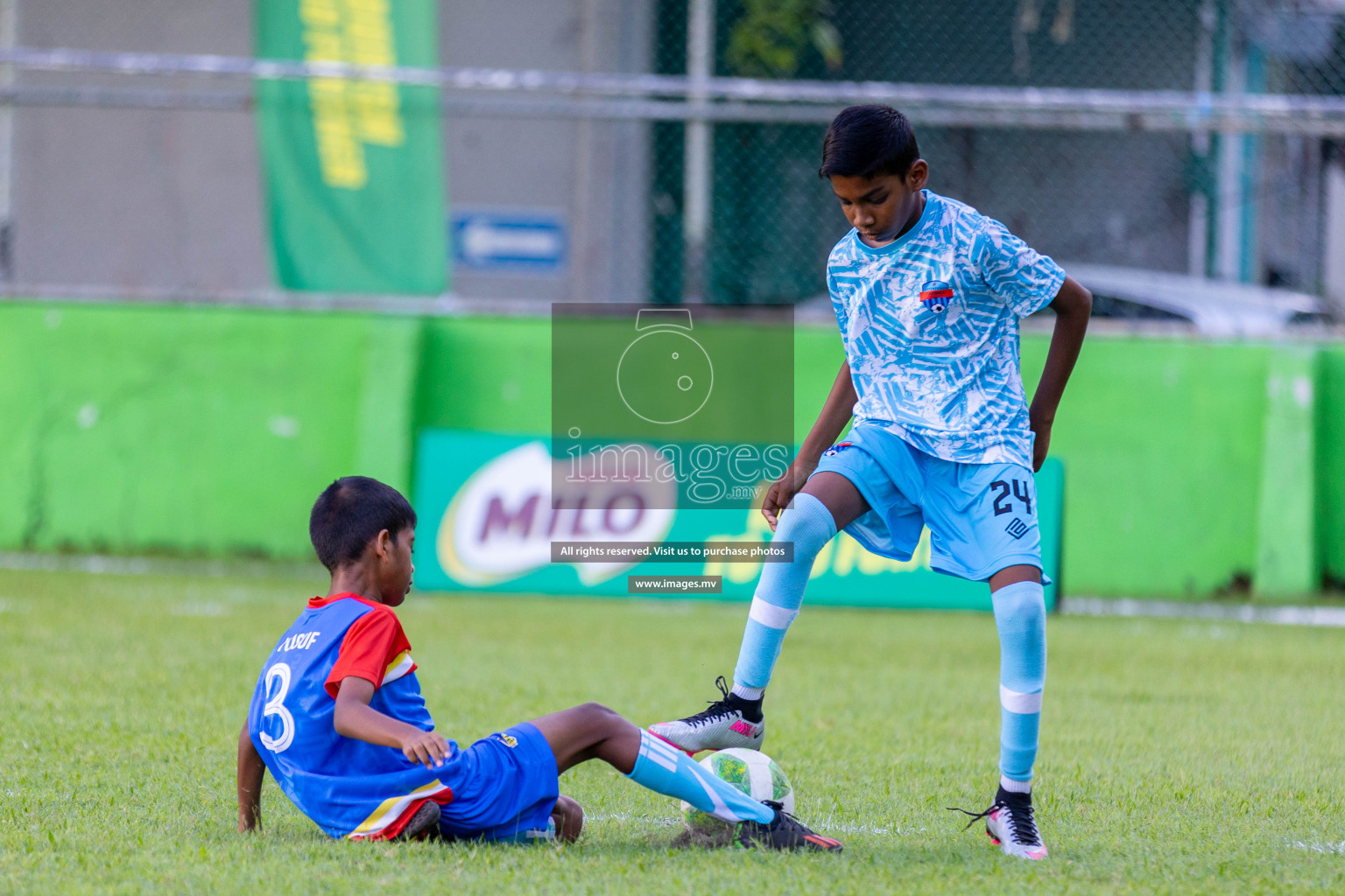 Day 1 of MILO Academy Championship 2023 (U12) was held in Henveiru Football Grounds, Male', Maldives, on Friday, 18th August 2023. 
Photos: Ismail Thoriq / images.mv