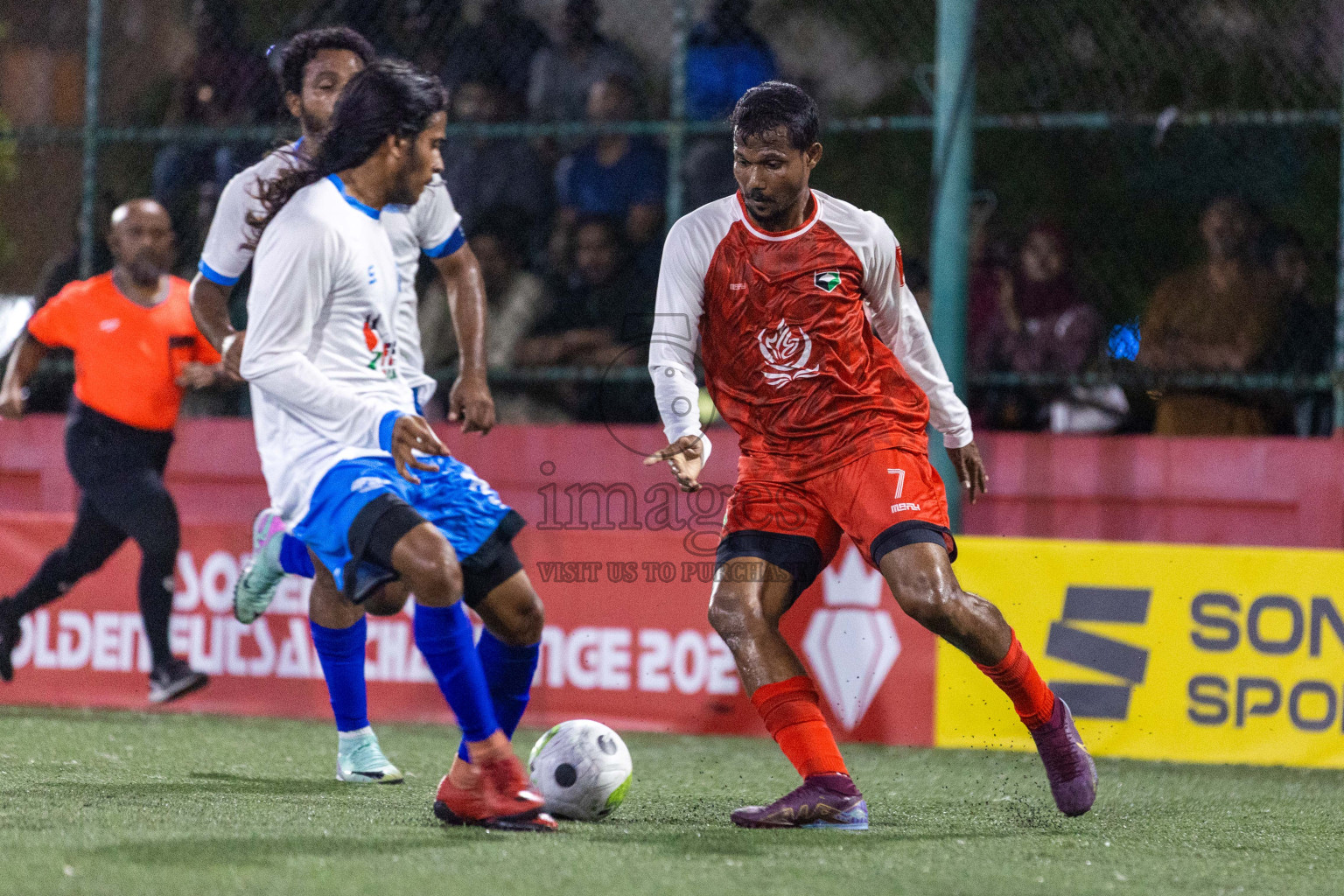 Th Madifushi vs Th Veymandoo in Day 20 of Golden Futsal Challenge 2024 was held on Saturday , 3rd February 2024 in Hulhumale', Maldives Photos: Nausham Waheed / images.mv