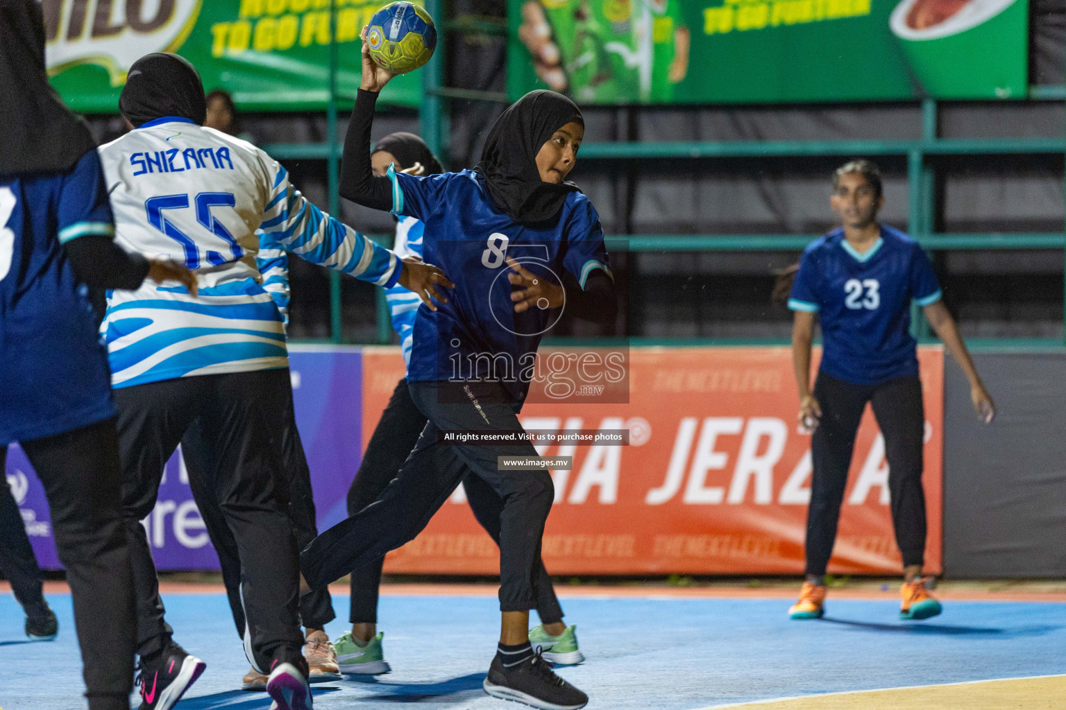 Quarter Final of 7th Inter-Office/Company Handball Tournament 2023, held in Handball ground, Male', Maldives on Friday, 20th October 2023 Photos: Nausham Waheed/ Images.mv