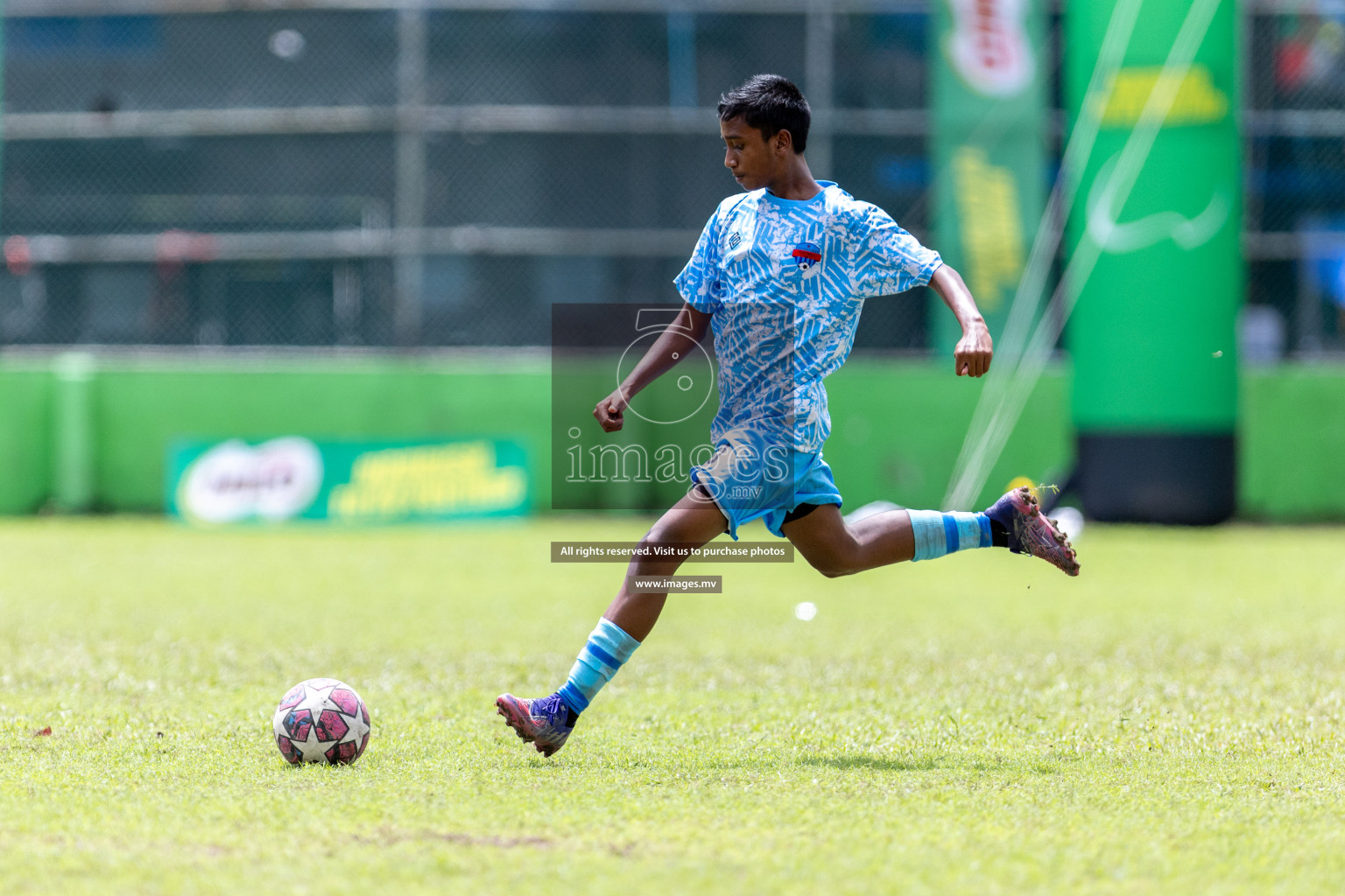 Day 2 of MILO Academy Championship 2023 (u14) was held in Henveyru Stadium Male', Maldives on 4th November 2023. Photos: Nausham Waheed / images.mv