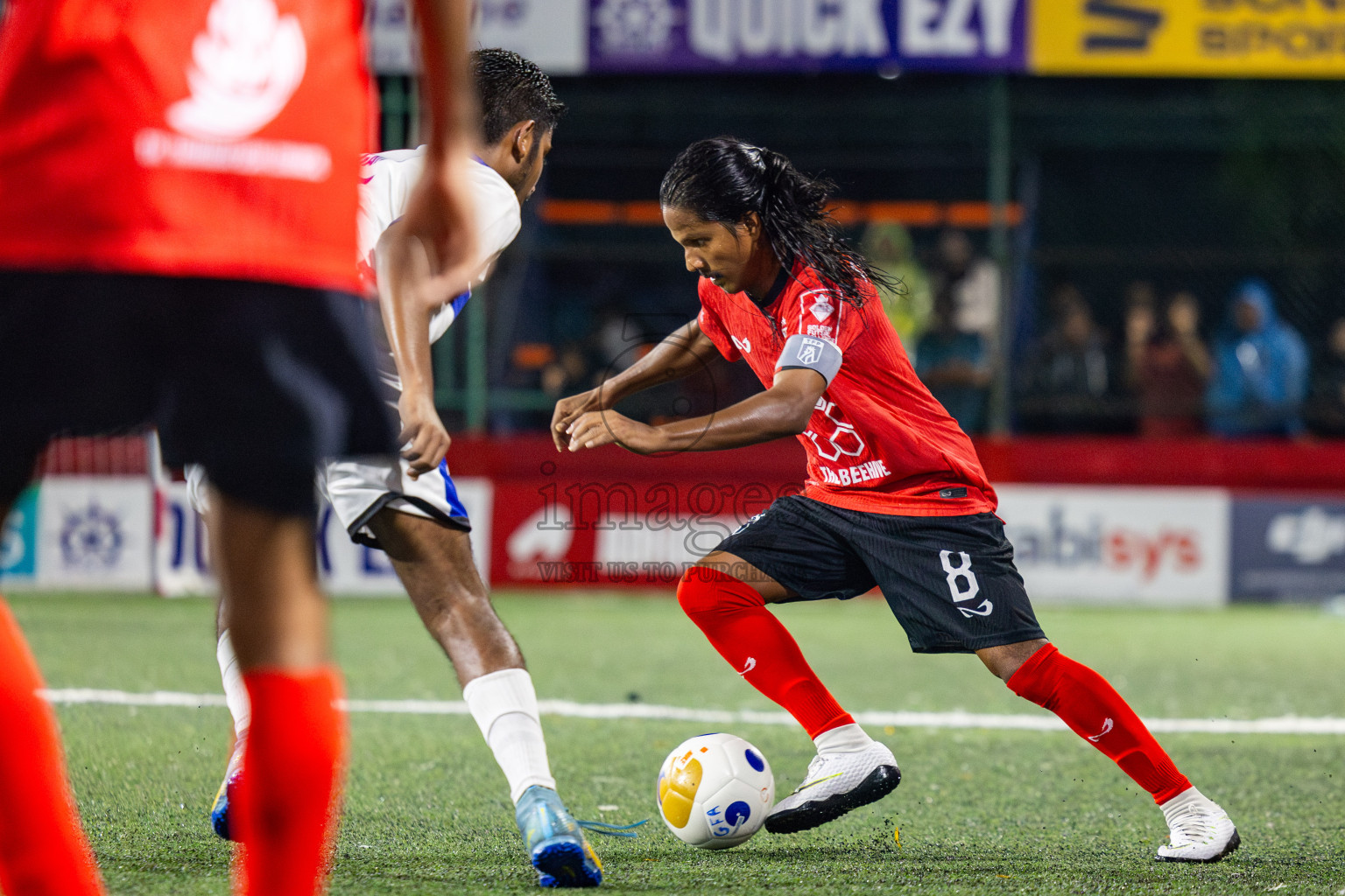 Th Thimarafushi VS Th Veymandoo in Atoll Round Semi-Final on Day 22 of Golden Futsal Challenge 2025 was held on Sunday , 26th January 2025, in Hulhumale', Maldives. Photos: Nausham Waheed / images.mv