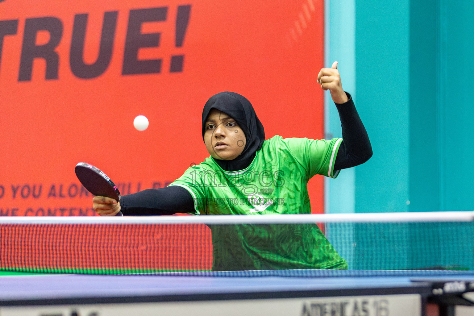 Day 3 of Interschool Table Tennis Tournament 2025 held at Male' TT Hall, Male', Maldives on Saturday, 17th May 2025. Photos By: Mohamed Mahfooz Moosa / images.mv