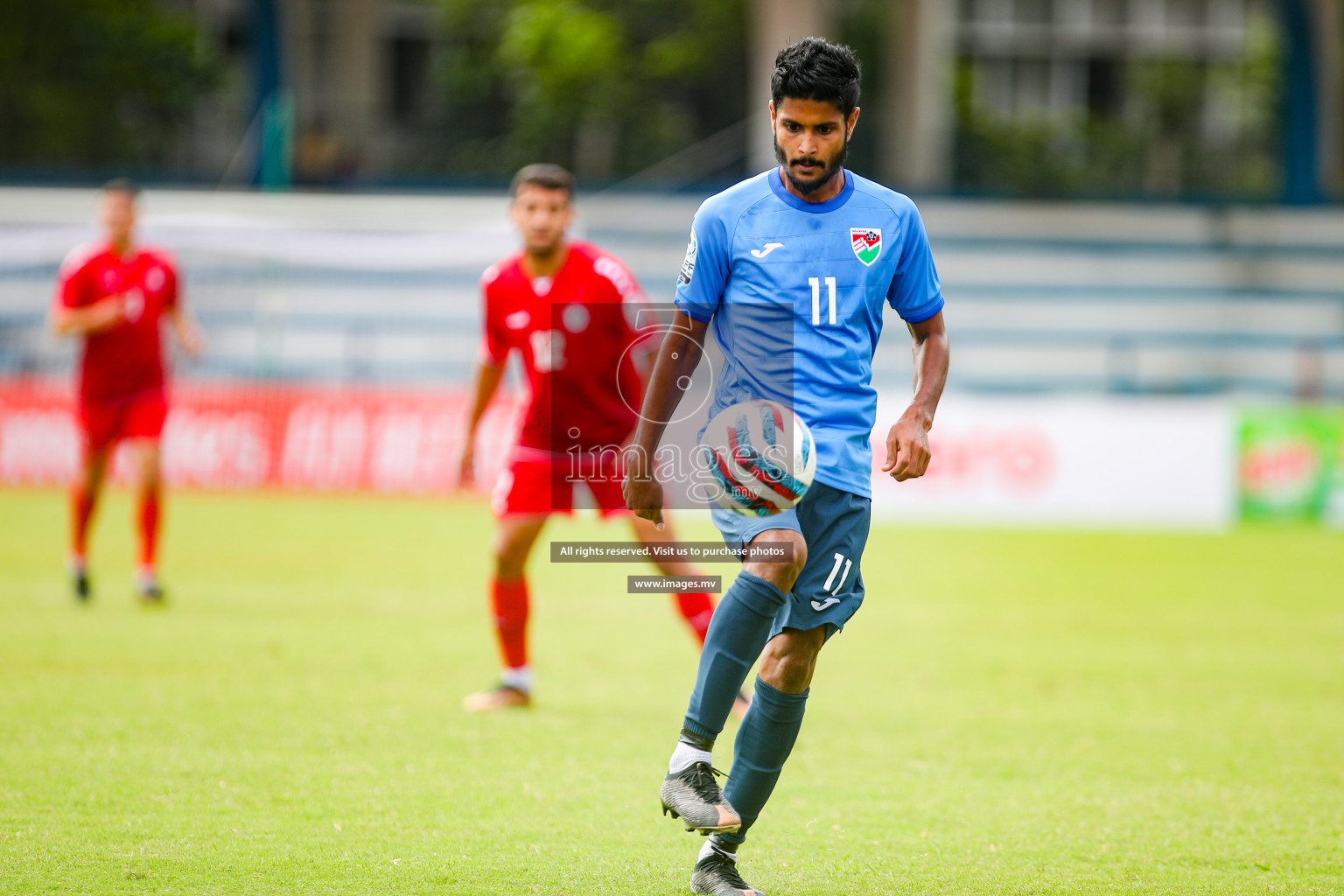 Lebanon vs Maldives in SAFF Championship 2023 held in Sree Kanteerava Stadium, Bengaluru, India, on Tuesday, 28th June 2023. Photos: Nausham Waheed, Hassan Simah / images.mv