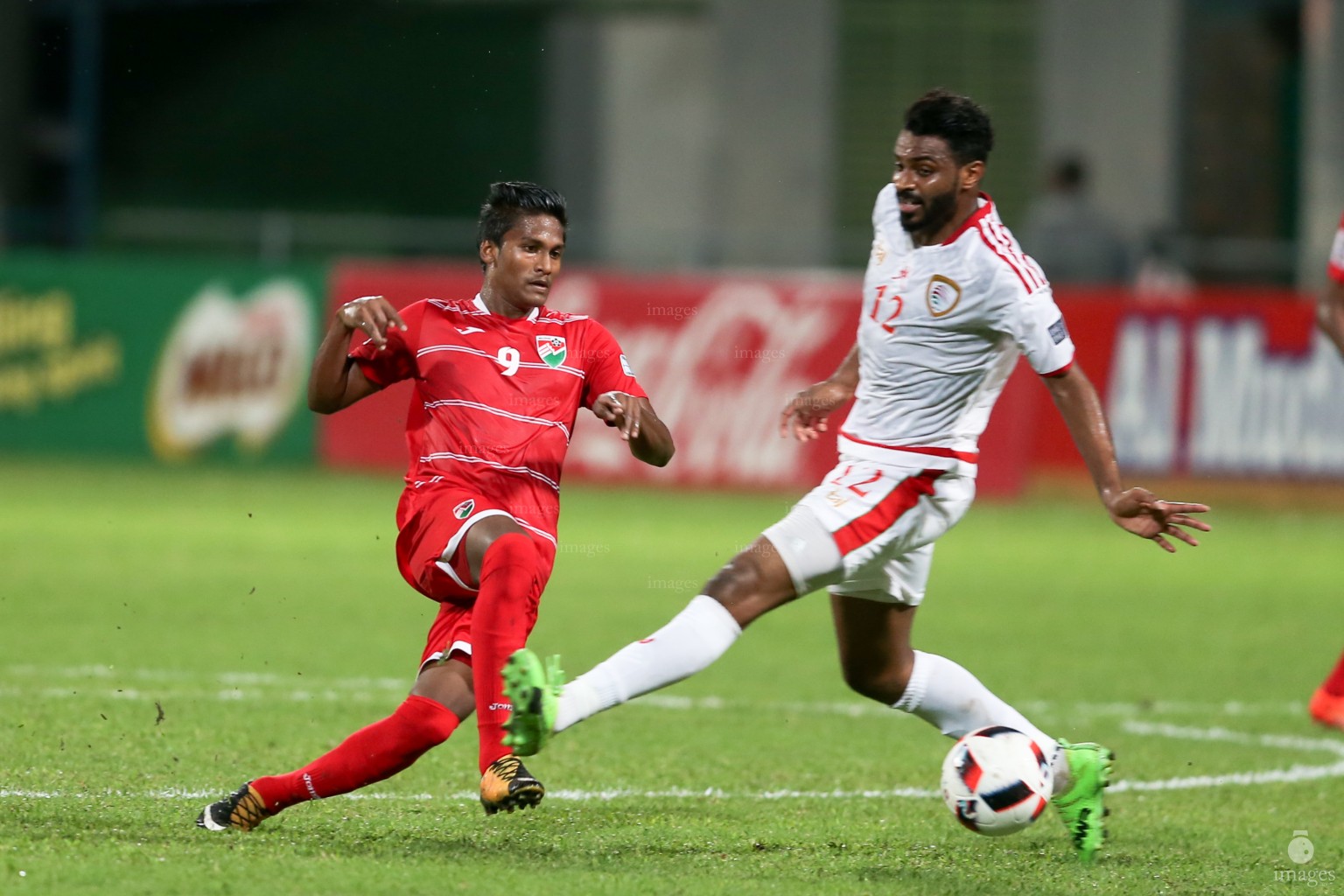 Asian Cup Qualifier between Maldives and Oman in National Stadium, on 10 October 2017 Male' Maldives. ( Images.mv Photo: Abdulla Abeedh )