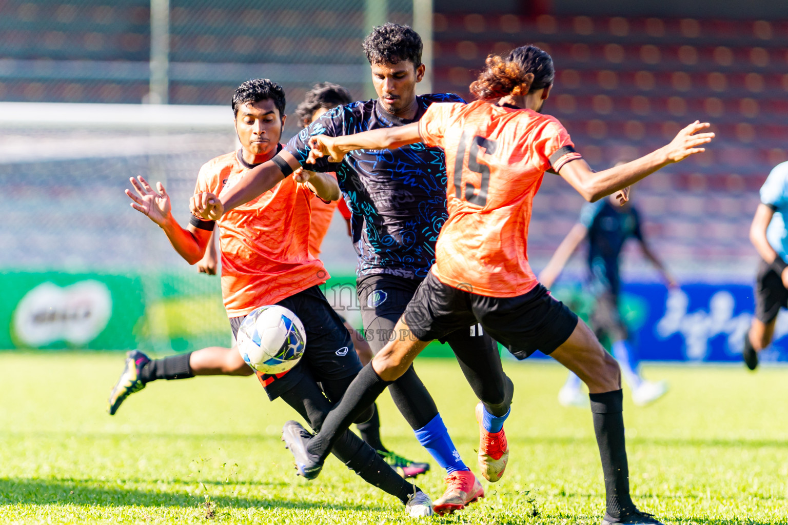 Super United Sports vs Club Eagles in Day 7 of Under 19 Youth Championship 2024 was held at National Stadium in Male', Maldives on Monday, 27th June 2024. Photos: Nausham Waheed / images.mv