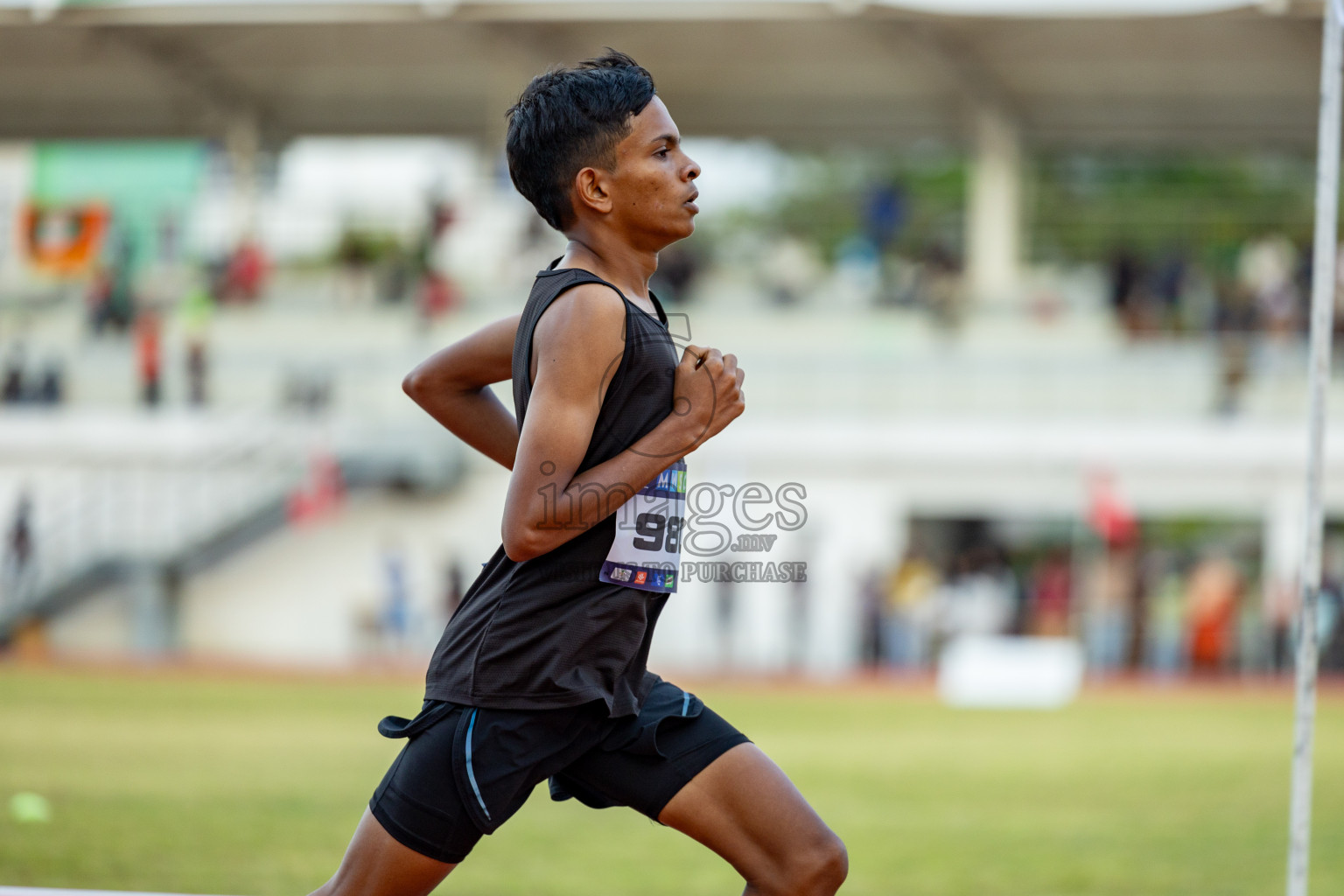 Day 2 of MWSC Interschool Athletics Championships 2024 held in Hulhumale Running Track, Hulhumale, Maldives on Sunday, 10th November 2024. 
Photos by: Hassan Simah / Images.mv