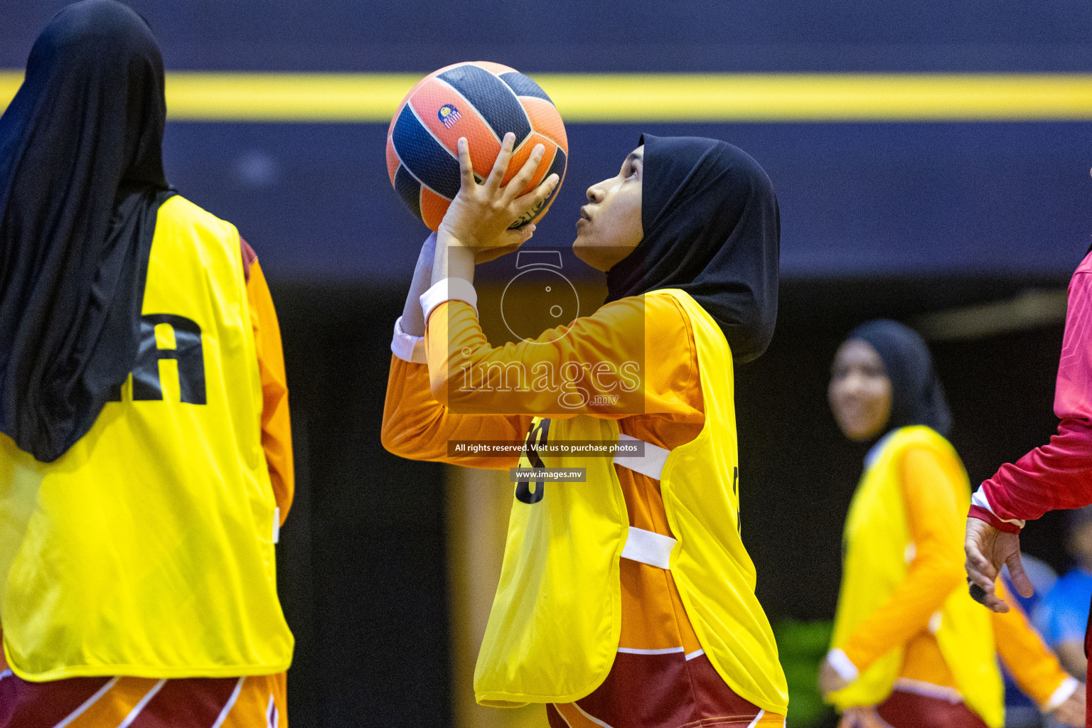 Day6 of 24th Interschool Netball Tournament 2023 was held in Social Center, Male', Maldives on 1st November 2023. Photos: Nausham Waheed / images.mv