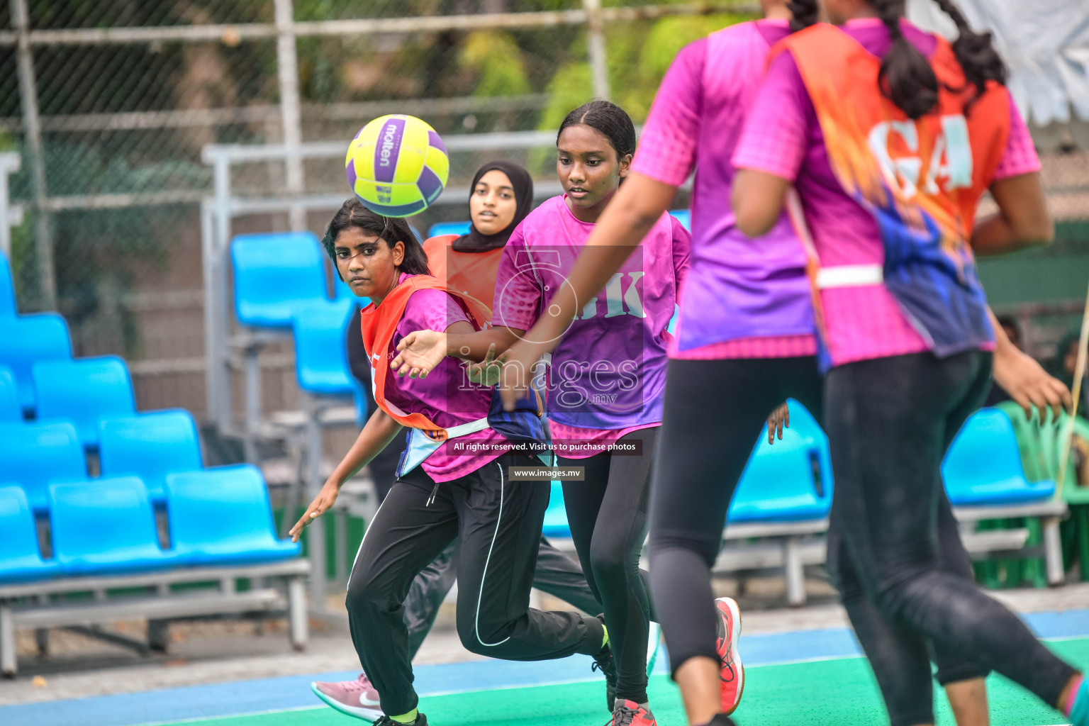 Day 10 of Junior Netball Championship 2022 held in Male', Maldives. Photos by Nausham Waheed