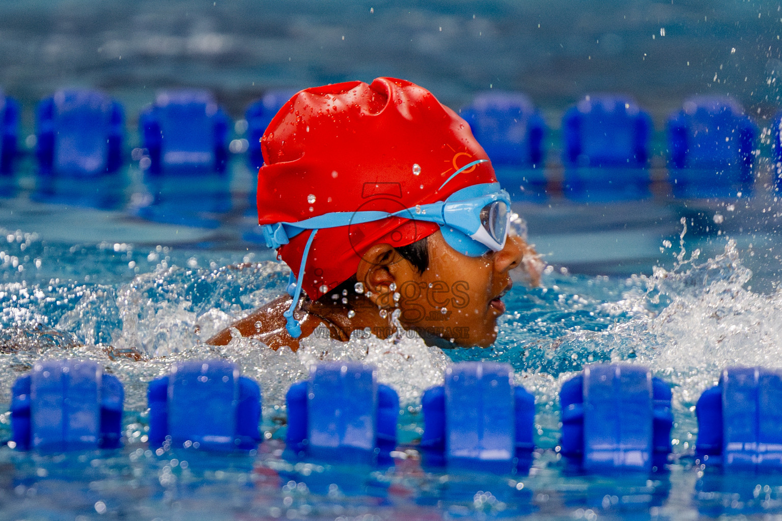 Day 1 of BML 5th National Swimming Kids Festival 2024 held in Hulhumale', Maldives on Monday, 18th November 2024. Photos: Nausham Waheed / images.mv