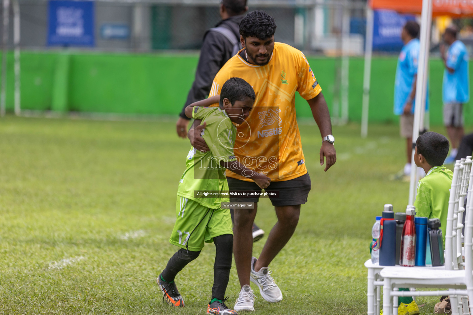 Day 2 of Nestle kids football fiesta, held in Henveyru Football Stadium, Male', Maldives on Thursday, 12th October 2023 Photos: Shuu Abdul Sattar / mages.mv