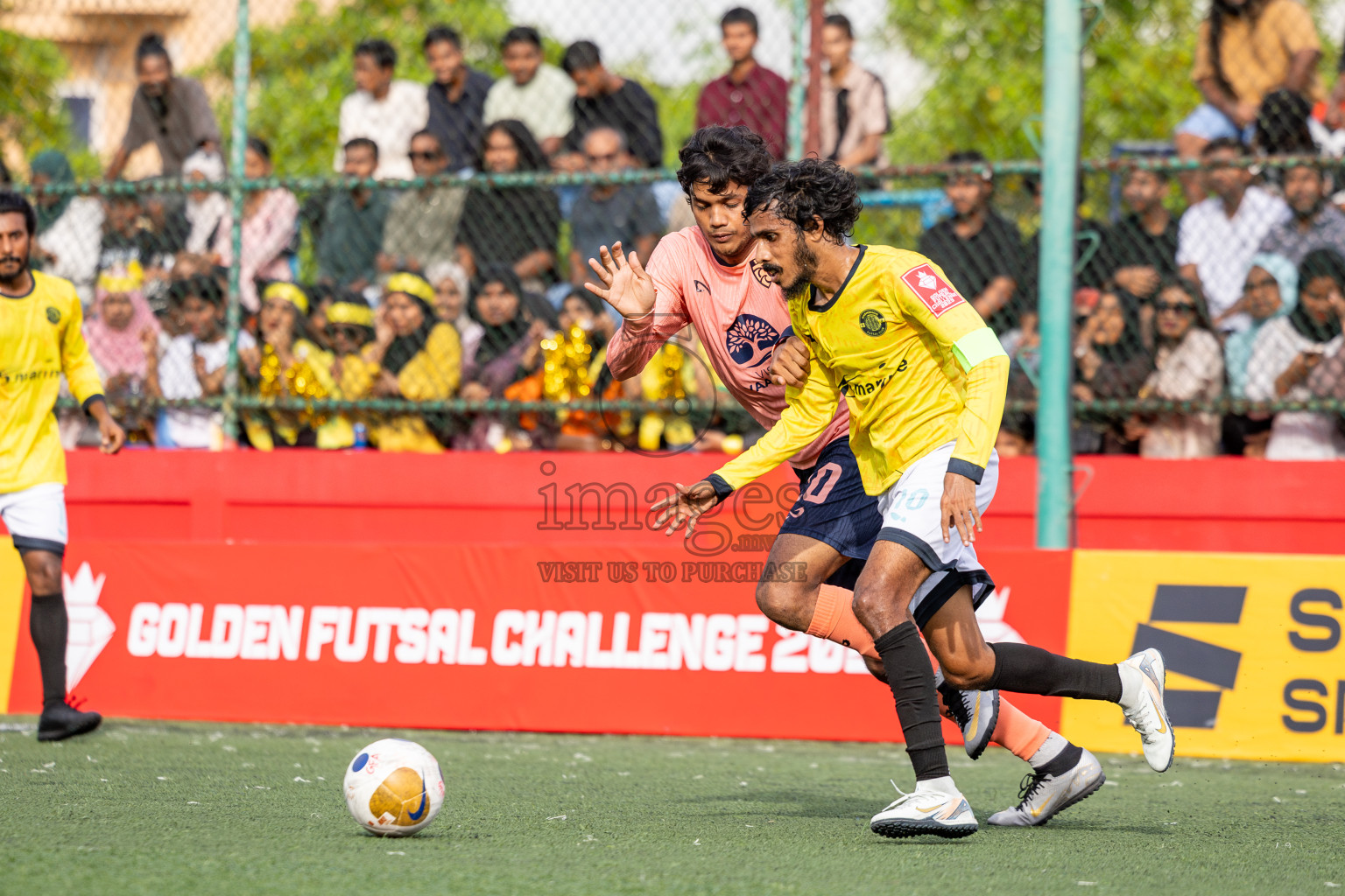 GDh Vaadhoo vs GDh Gadhdhoo in Day 12 of Golden Futsal Challenge 2025 was held on Thursday, 16th January 2025, in Hulhumale', Maldives Photos: Ismail Thoriq / images.mv