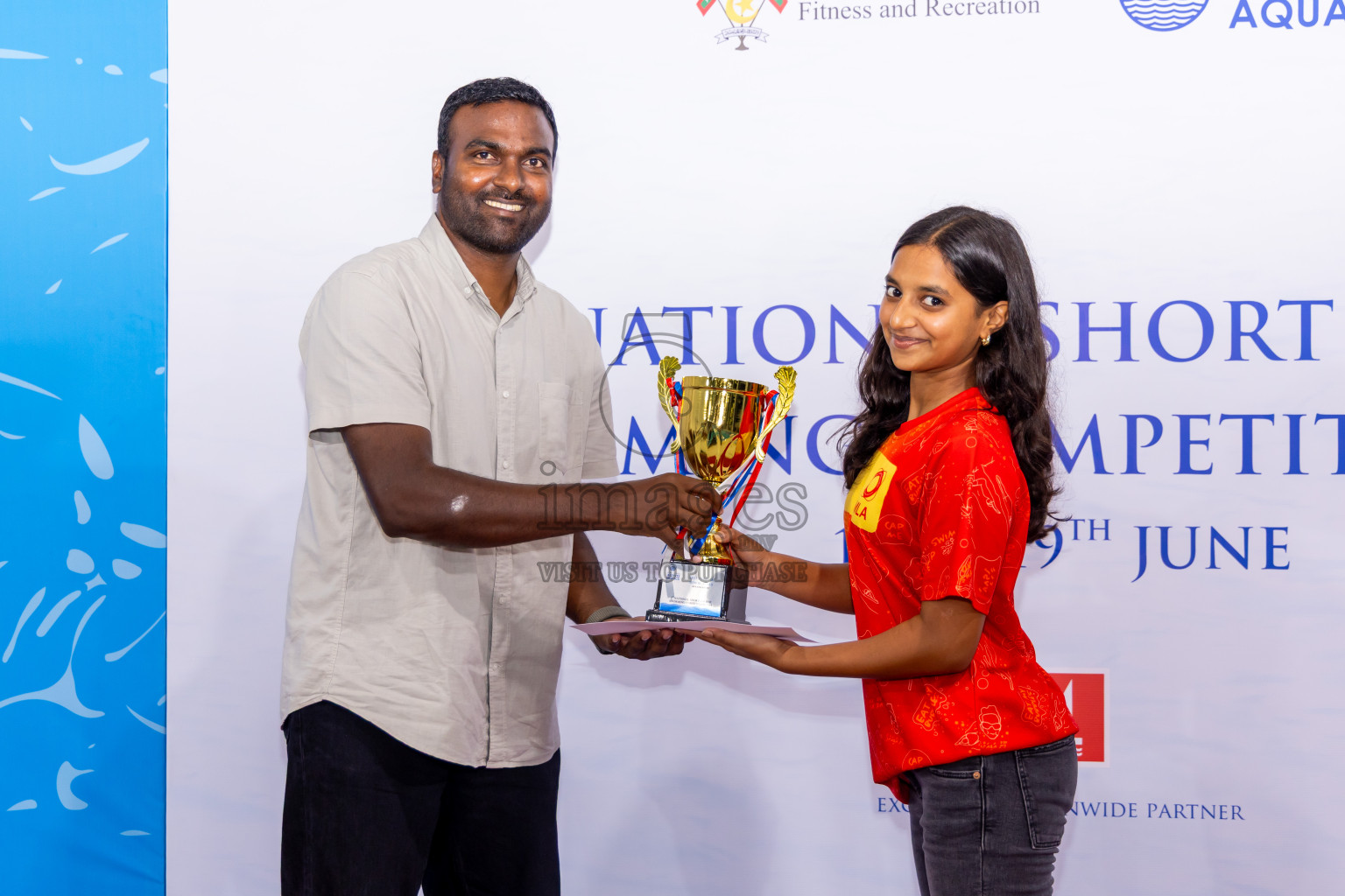 Closing Ceremony of 1st National Short Course Swimming Competition held in Hulhumale', Maldives on Thursday, 19th June 2025. Photos: Nausham Waheed / images.mv