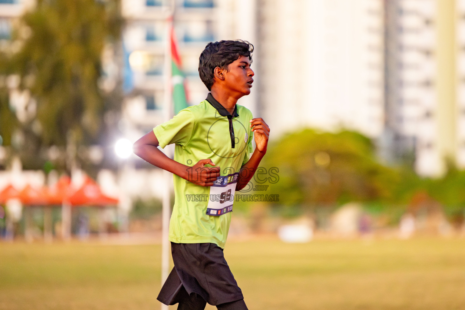 Day 1 of MWSC Interschool Athletics Championships 2024 held in Hulhumale Running Track, Hulhumale, Maldives on Saturday, 9th November 2024. 
Photos by: Hassan Simah / Images.mv