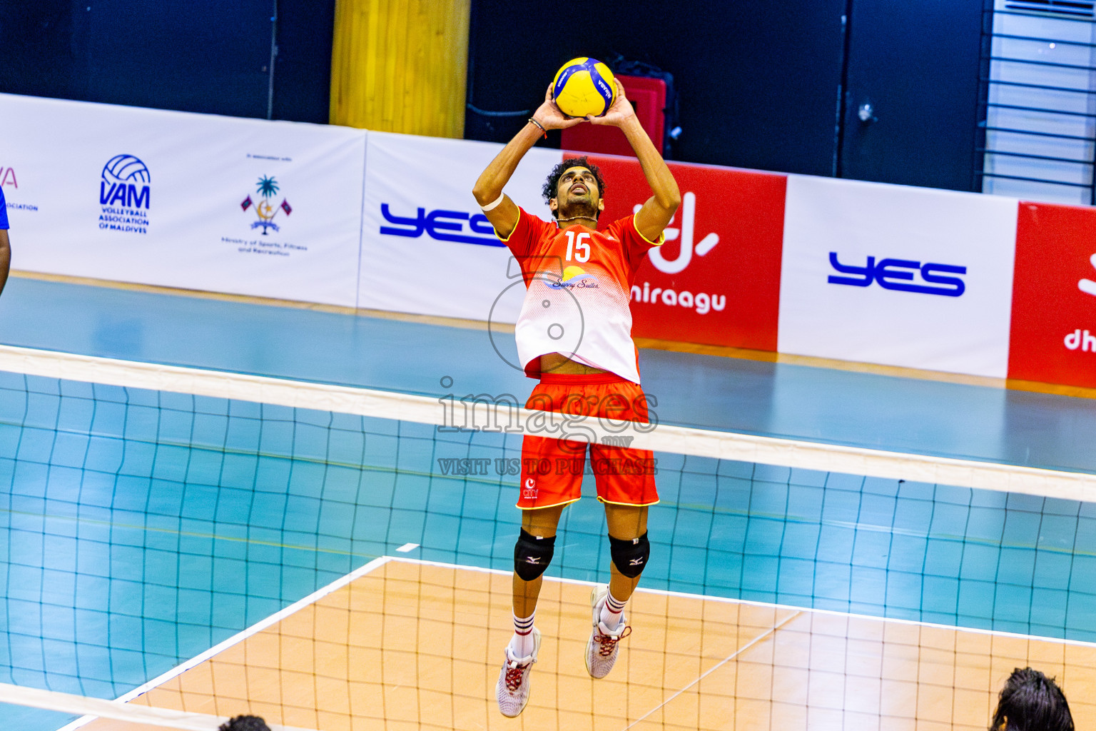 City Sports Club vs Blues for Volleyball in Day 3 of MILO VAM Cup 2024 Men's Division was held in Social Center Indoor Hall on Wednesday, 30th October 2024. Photos: Nausham Waheed / images.mv