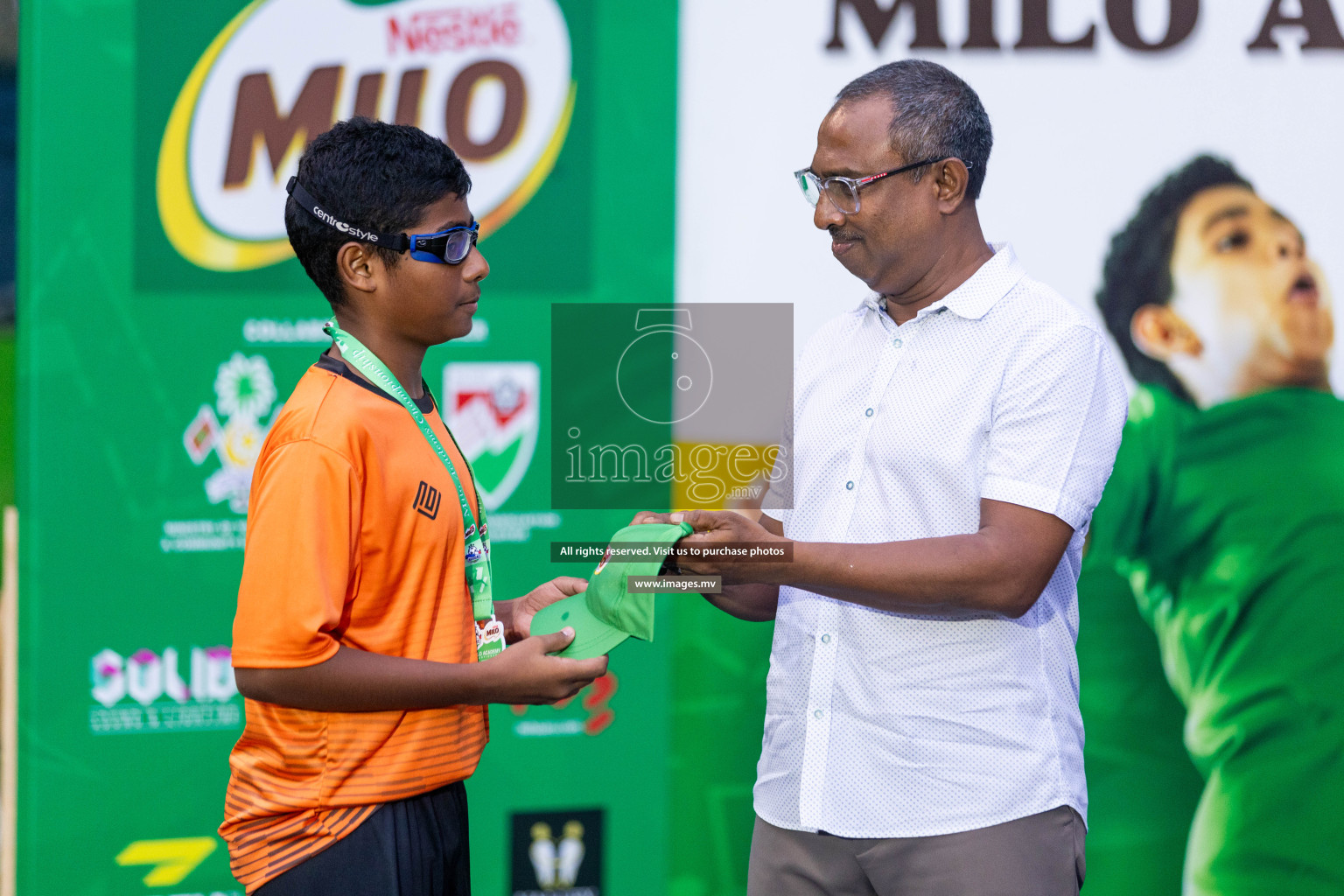 Day 2 of MILO Academy Championship 2023 (u14) was held in Henveyru Stadium Male', Maldives on 4th November 2023. Photos: Nausham Waheed / images.mv