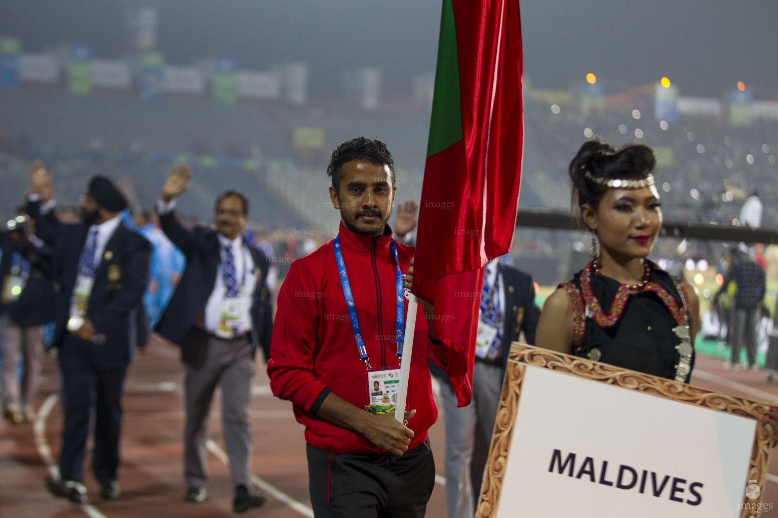 Closing Ceremony of South Asian Games in Guwahati and Shillong,India, Wednesday, February 17, 2016. (Images.mv Photo: Mohamed Ahsan)