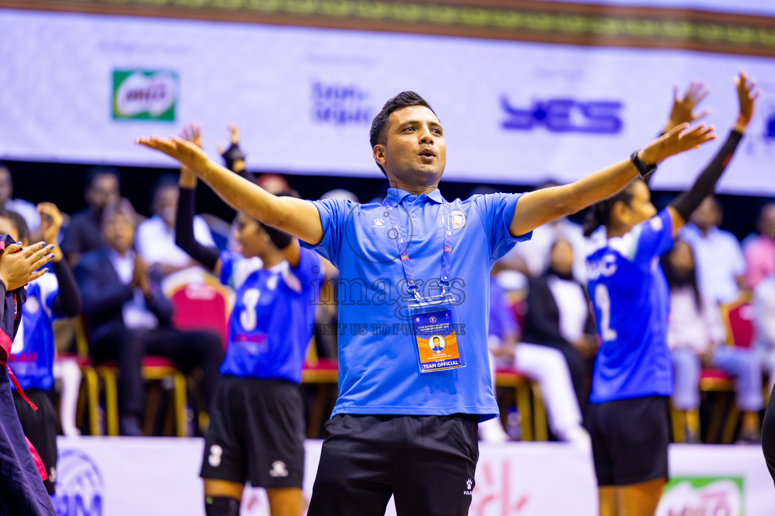 Nepal Police Club vs Humo VC in the Final of CAVA Woman's Volleyball Club Championship 2024 was held in Social Center, Male', Maldives on Saturday, 21st September 2024. Photos: Nausham Waheed / images.mv