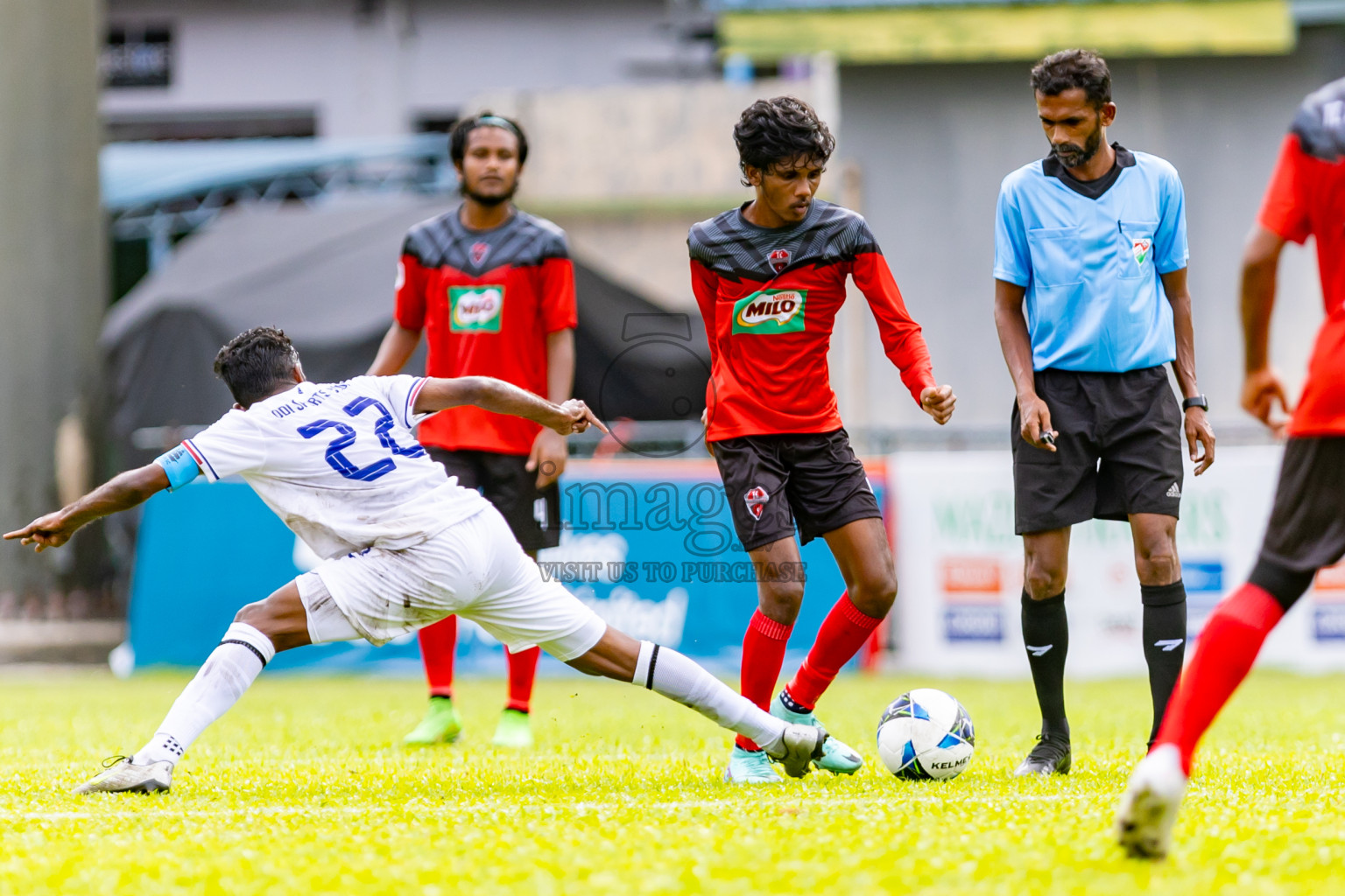 TC Sports Club vs Ode Sports Club in day 1 of Under 19 Youth Championship 2024 was held at National Stadium in Male', Maldives on Sunday, 9th June 2024. Photos: Nausham Waheed / images.mv