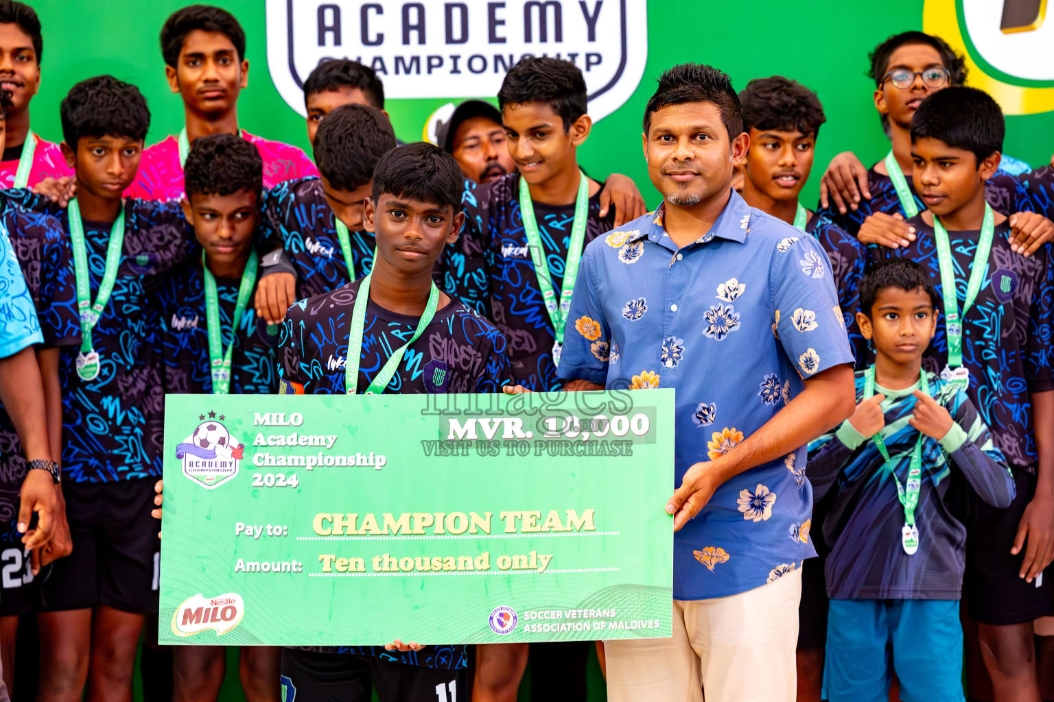 Day 4 of MILO Academy Championship 2024 (U-14) was held in Henveyru Stadium, Male', Maldives on Sunday, 3rd November 2024. Photos: Ismail Thoriq / Images.mv