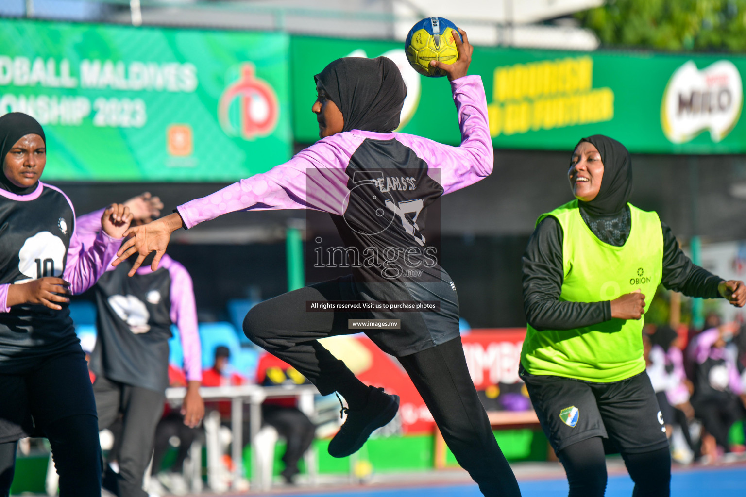 Day 8 of 6th MILO Handball Maldives Championship 2023, held in Handball ground, Male', Maldives on 27th May 2023 Photos: Nausham Waheed/ Images.mv