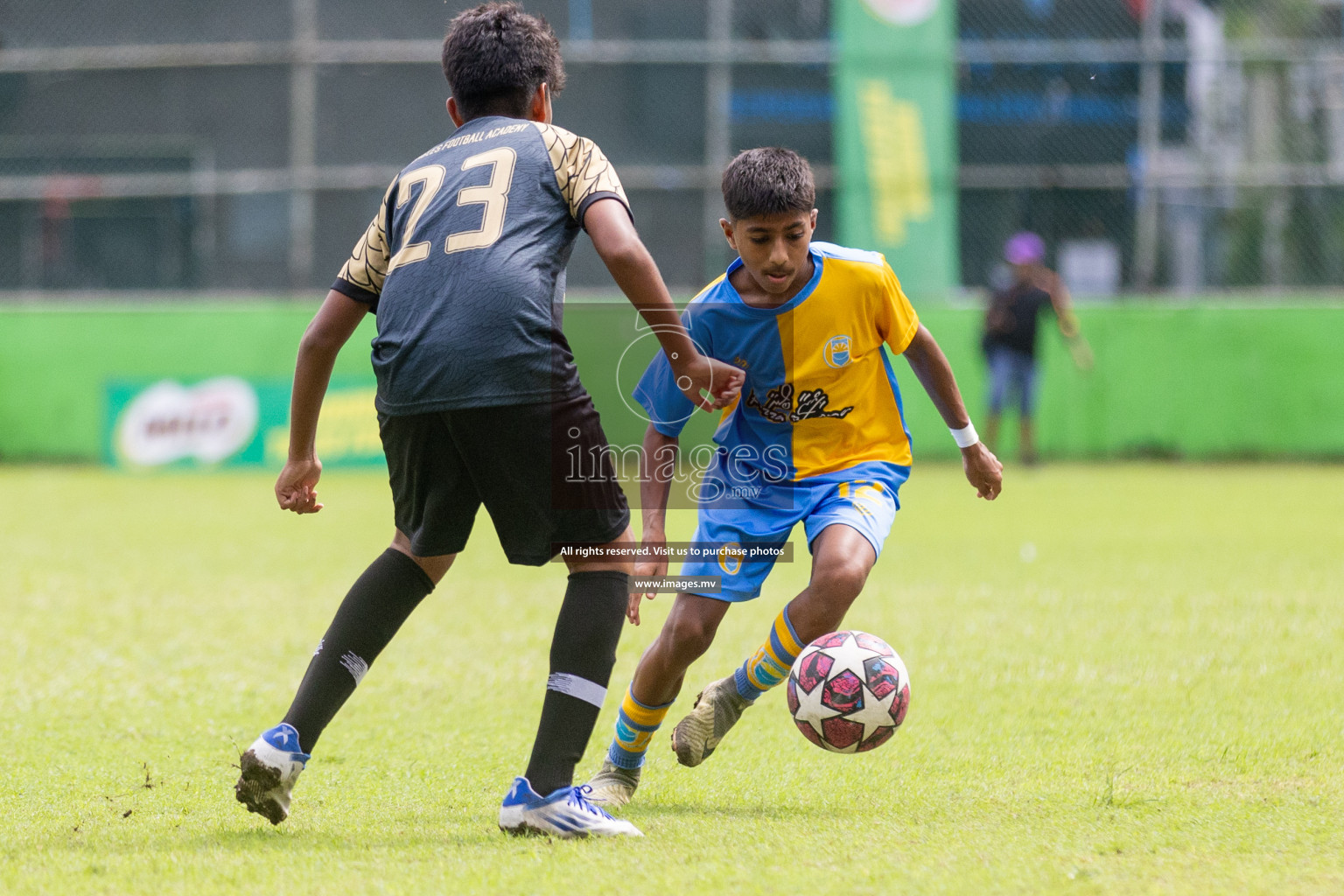 Day 1 of MILO Academy Championship 2023 (u14) was held in Henveyru Stadium Male', Maldives on 3rd November 2023. Photos: Nausham Waheed / images.mv